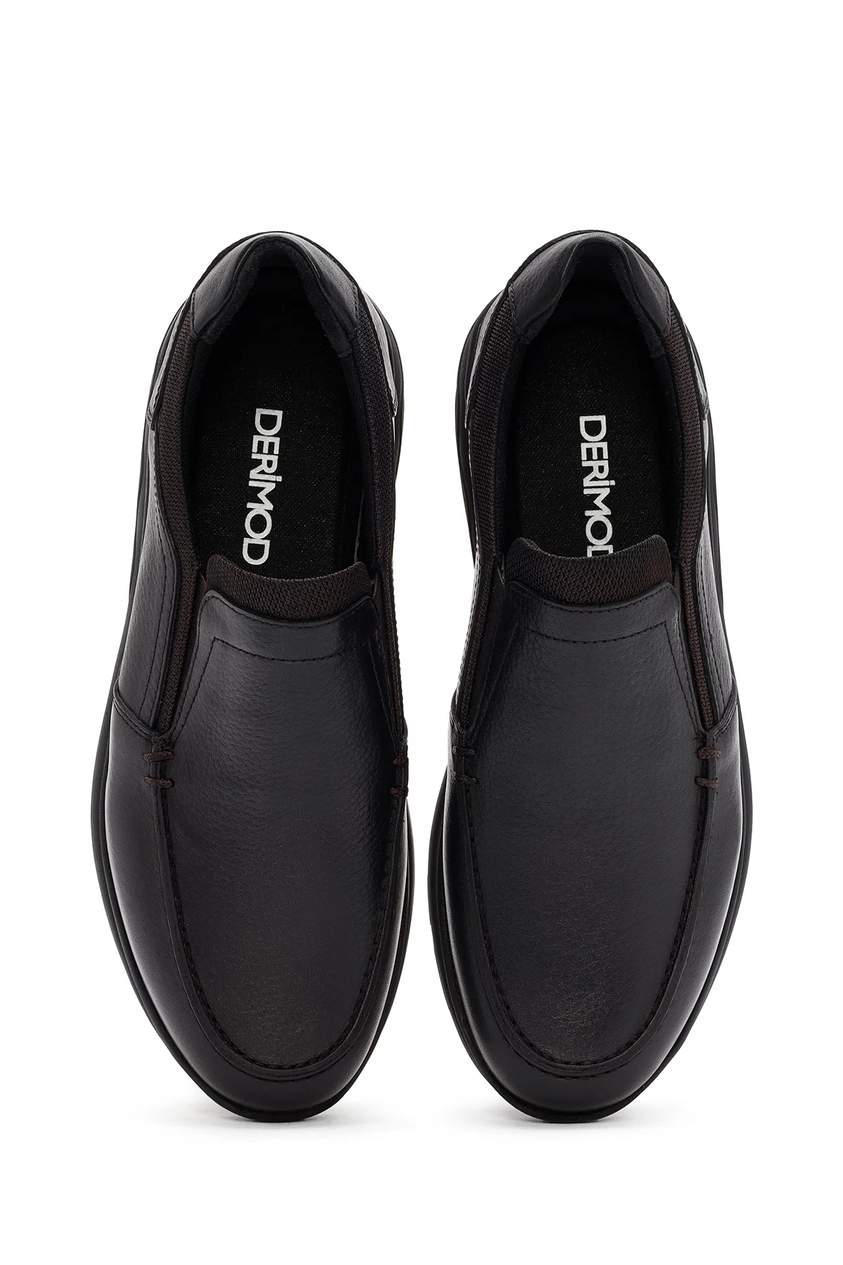 Erkek Siyah Deri Comfort Loafer - Image 7