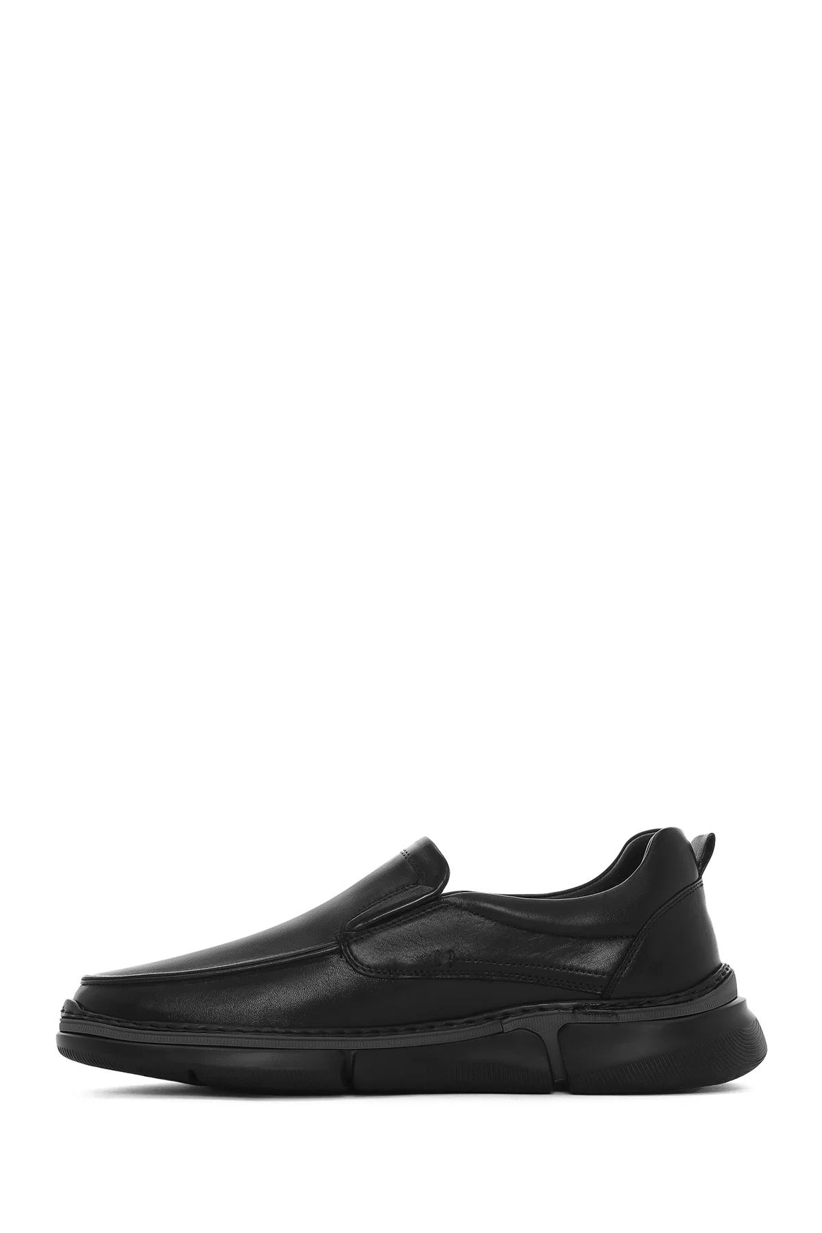 Erkek Siyah Deri Comfort Loafer - Image 2