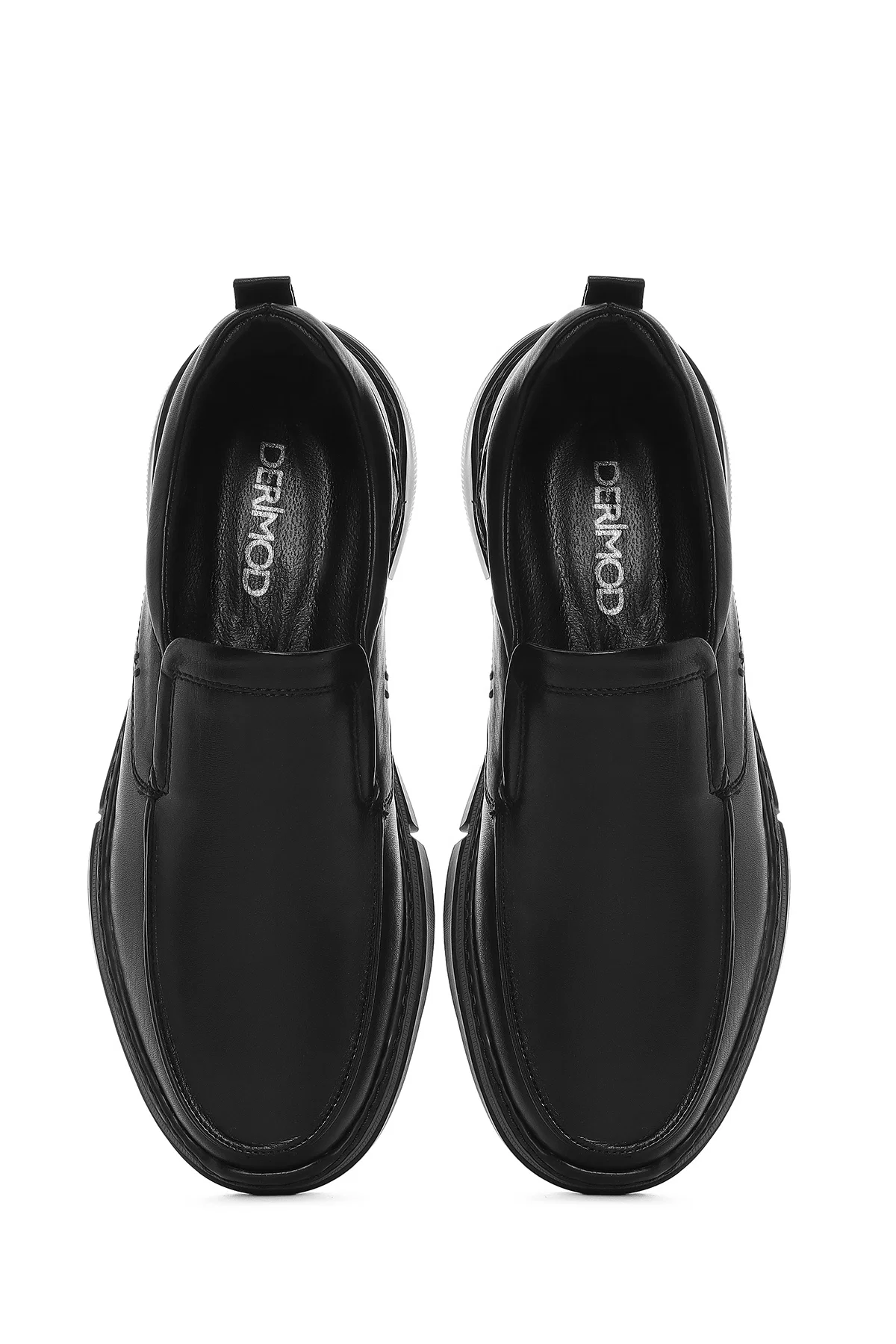 Erkek Siyah Deri Comfort Loafer - Image 7