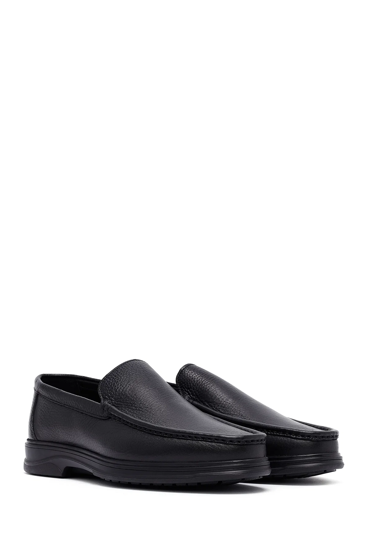 Erkek Siyah Deri Comfort Loafer - Image 3