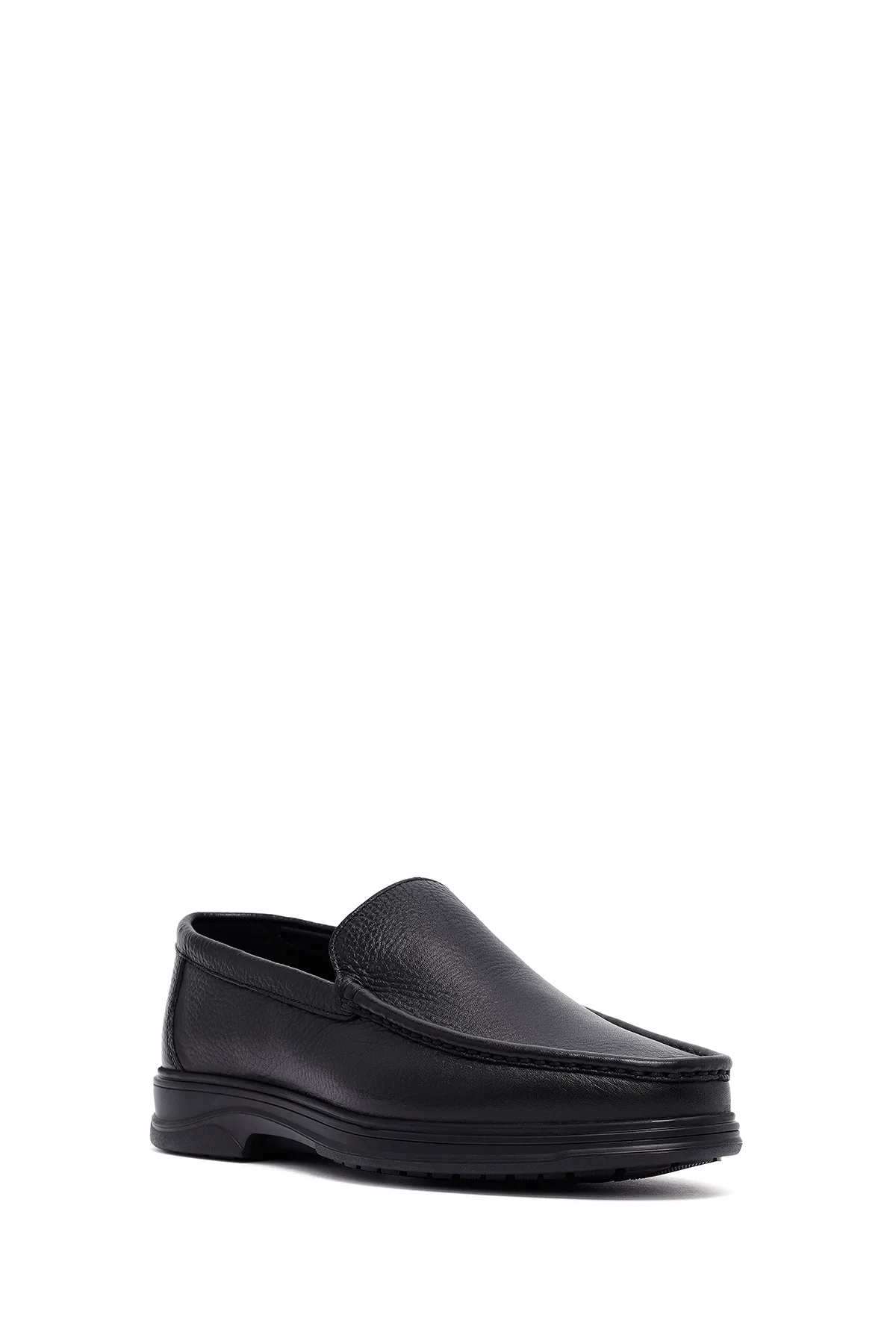 Erkek Siyah Deri Comfort Loafer - Image 6