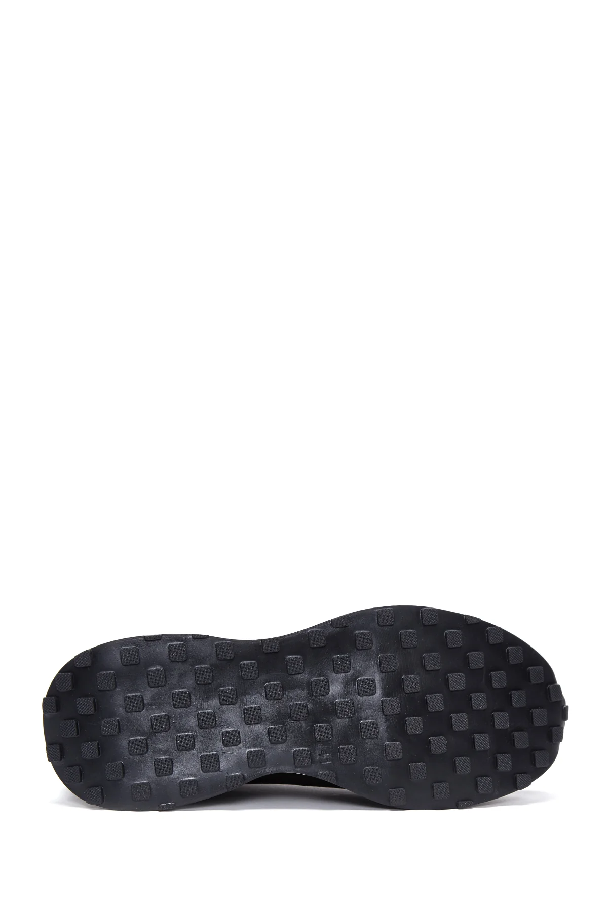Erkek Siyah Deri Detaylı Sneaker - Image 4