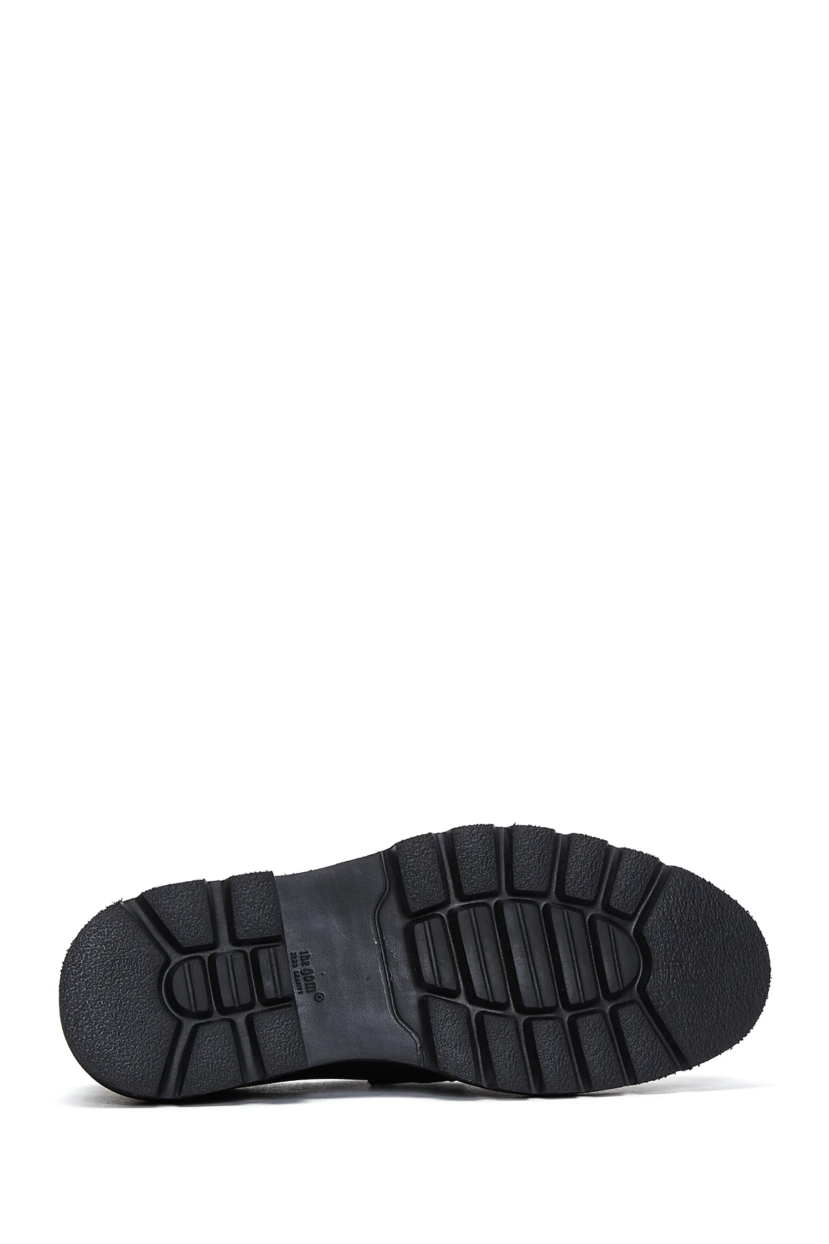 Erkek Siyah Deri Kalın Tabanlı Casual Loafer - Image 4