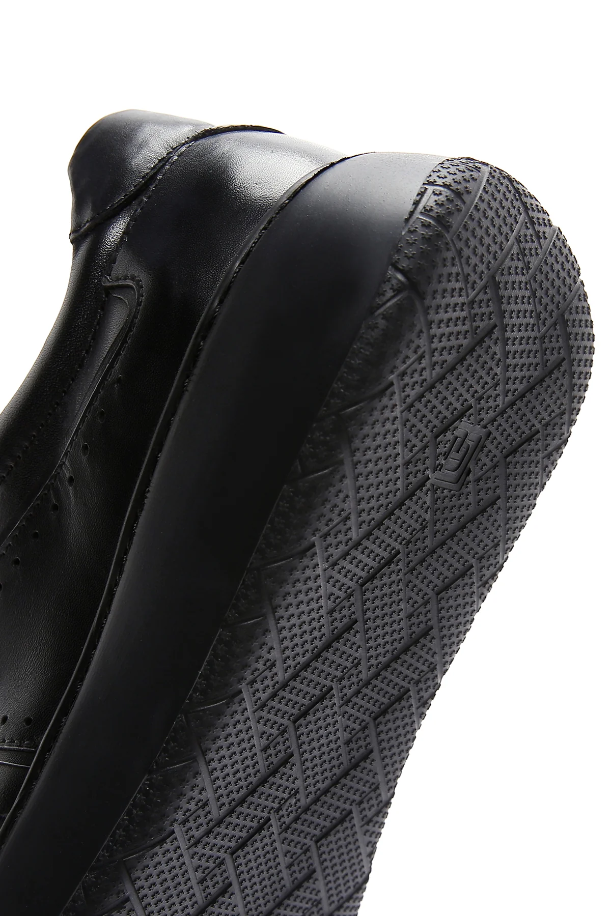Erkek Siyah Deri Kalın Tabanlı Sneaker - Image 8