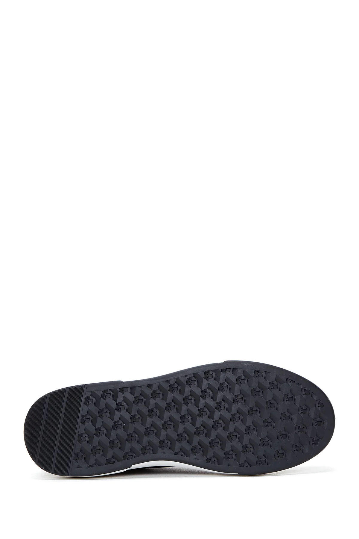 Erkek Siyah Deri Kalın Tabanlı Sneaker - Image 4