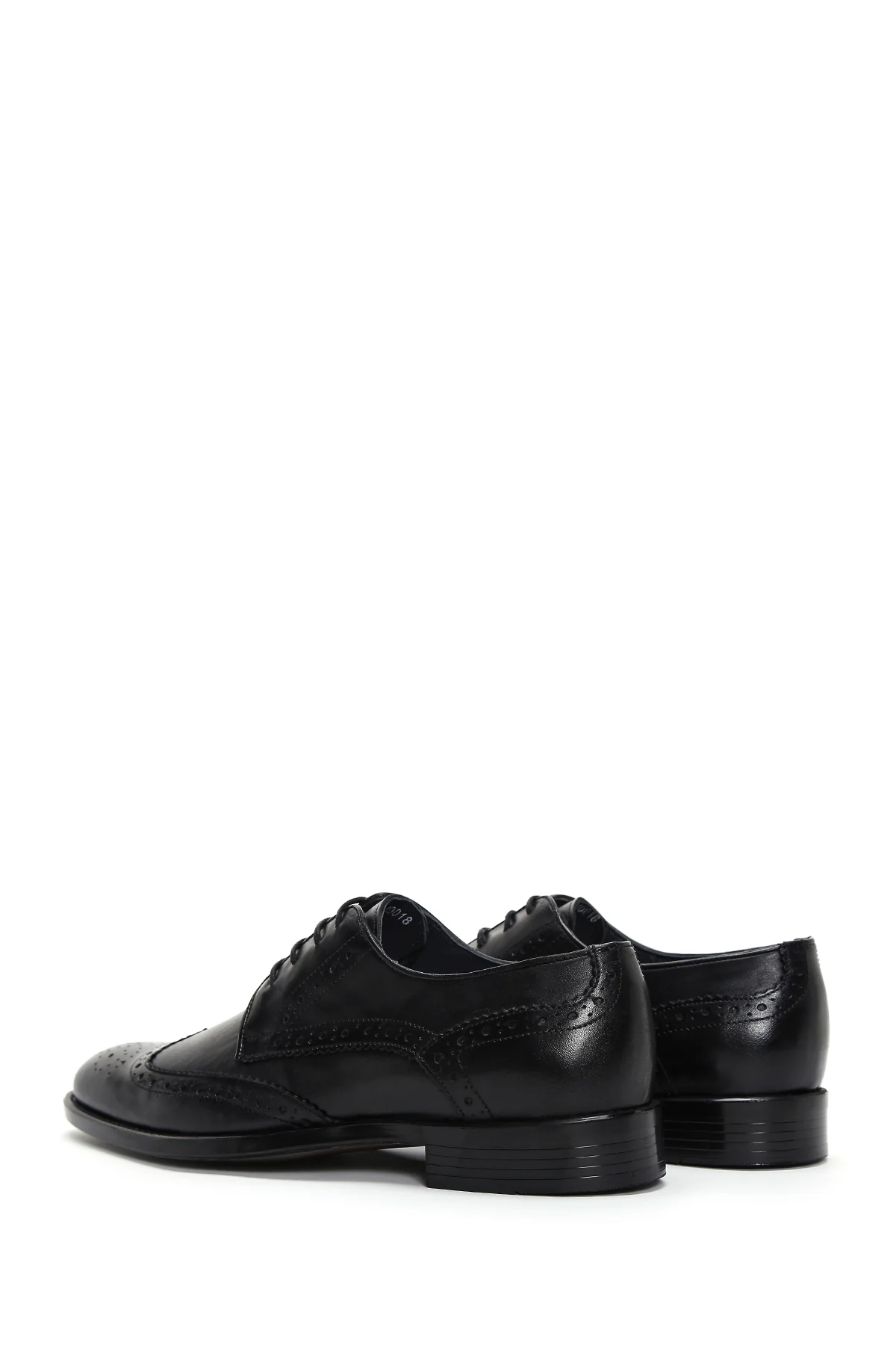 Erkek Siyah Deri Klasik Ayakkabı - Image 5
