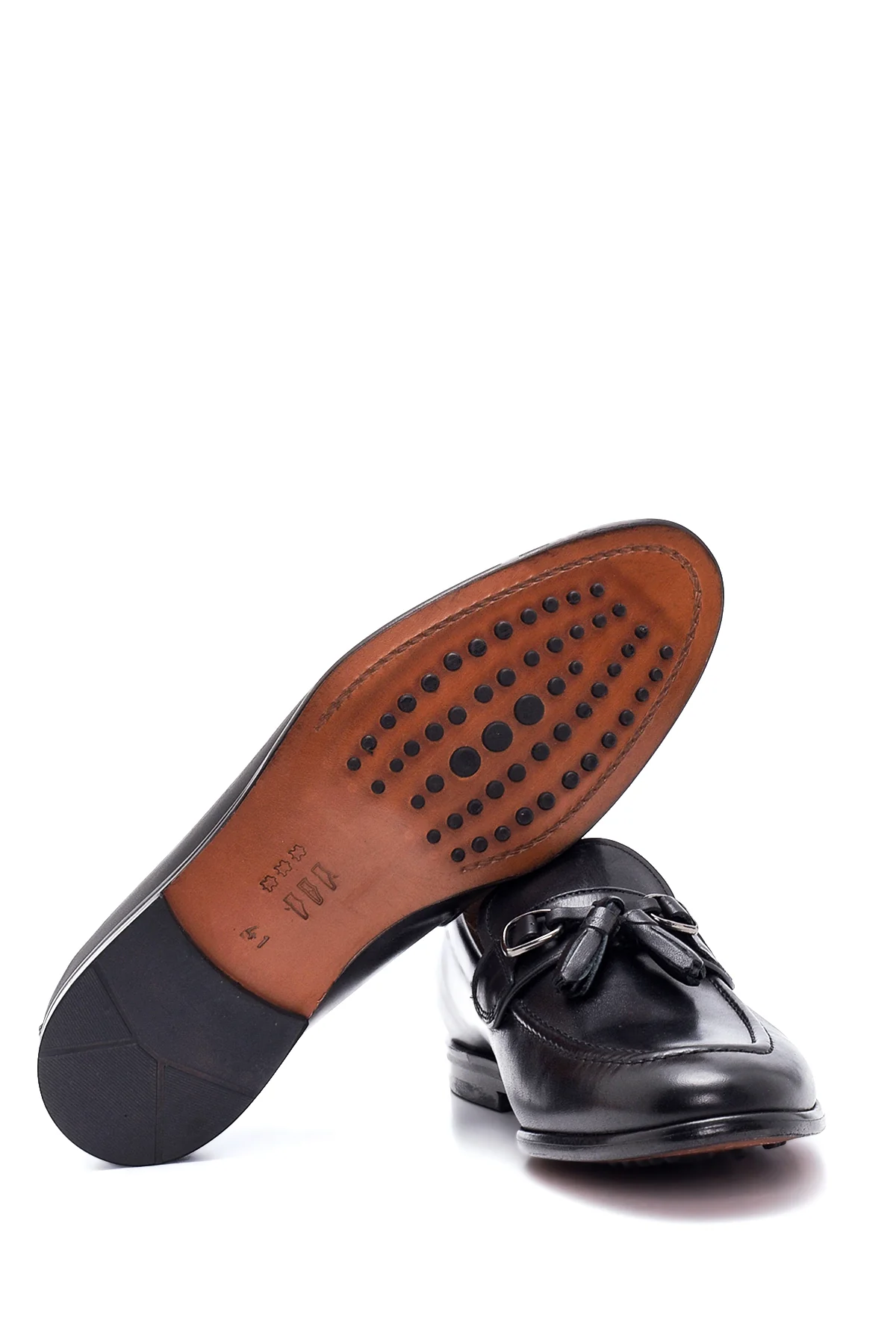 Erkek Siyah Deri Klasik Loafer - Image 4