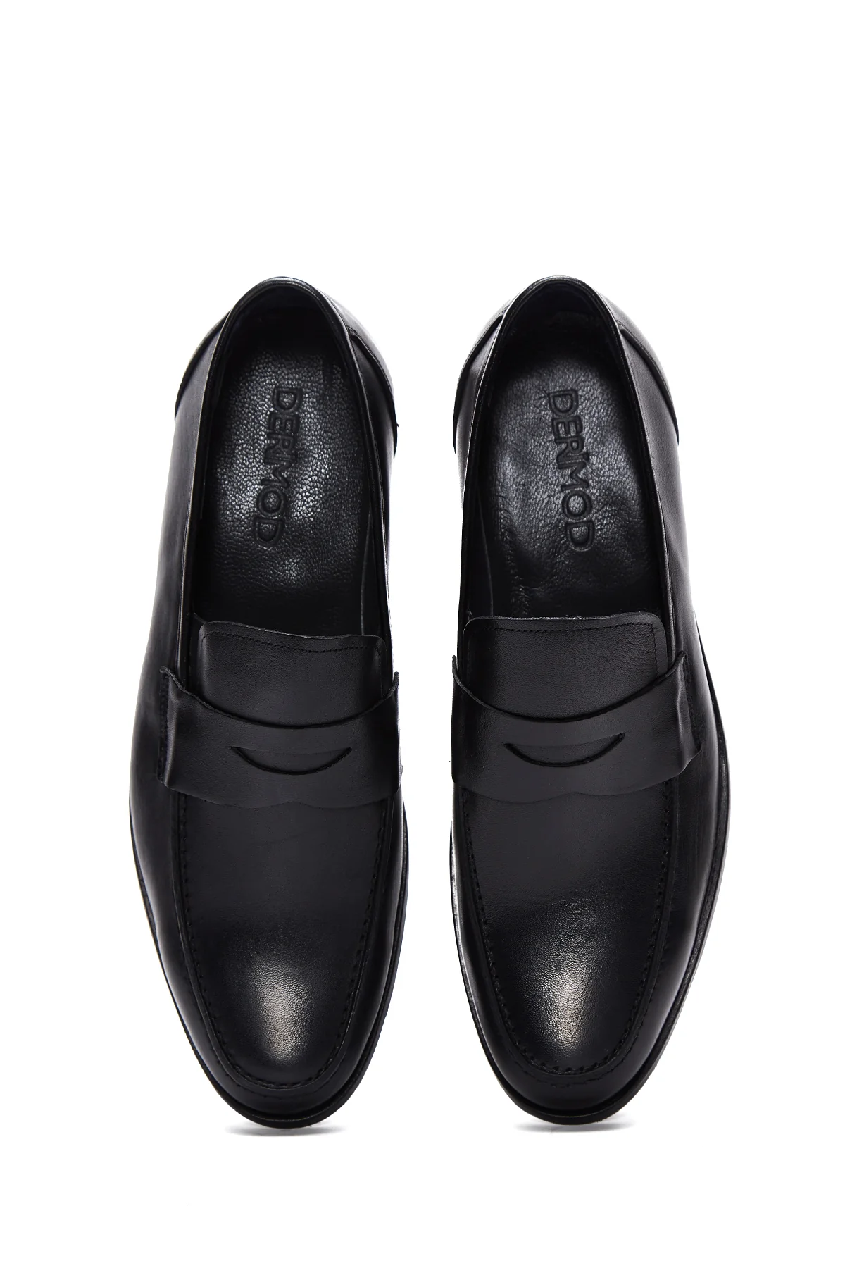 Erkek Siyah Deri Klasik Loafer - Image 6