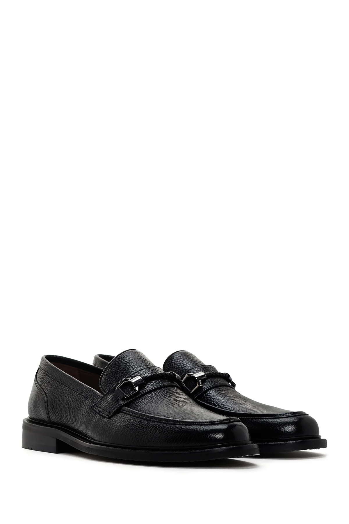 Erkek Siyah Deri Klasik Loafer - Image 3