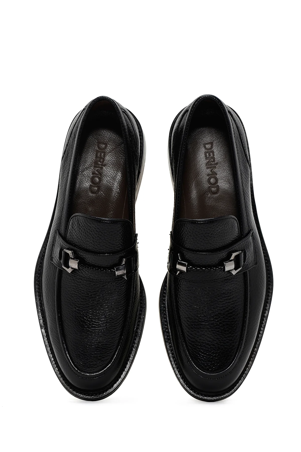 Erkek Siyah Deri Klasik Loafer - Image 6