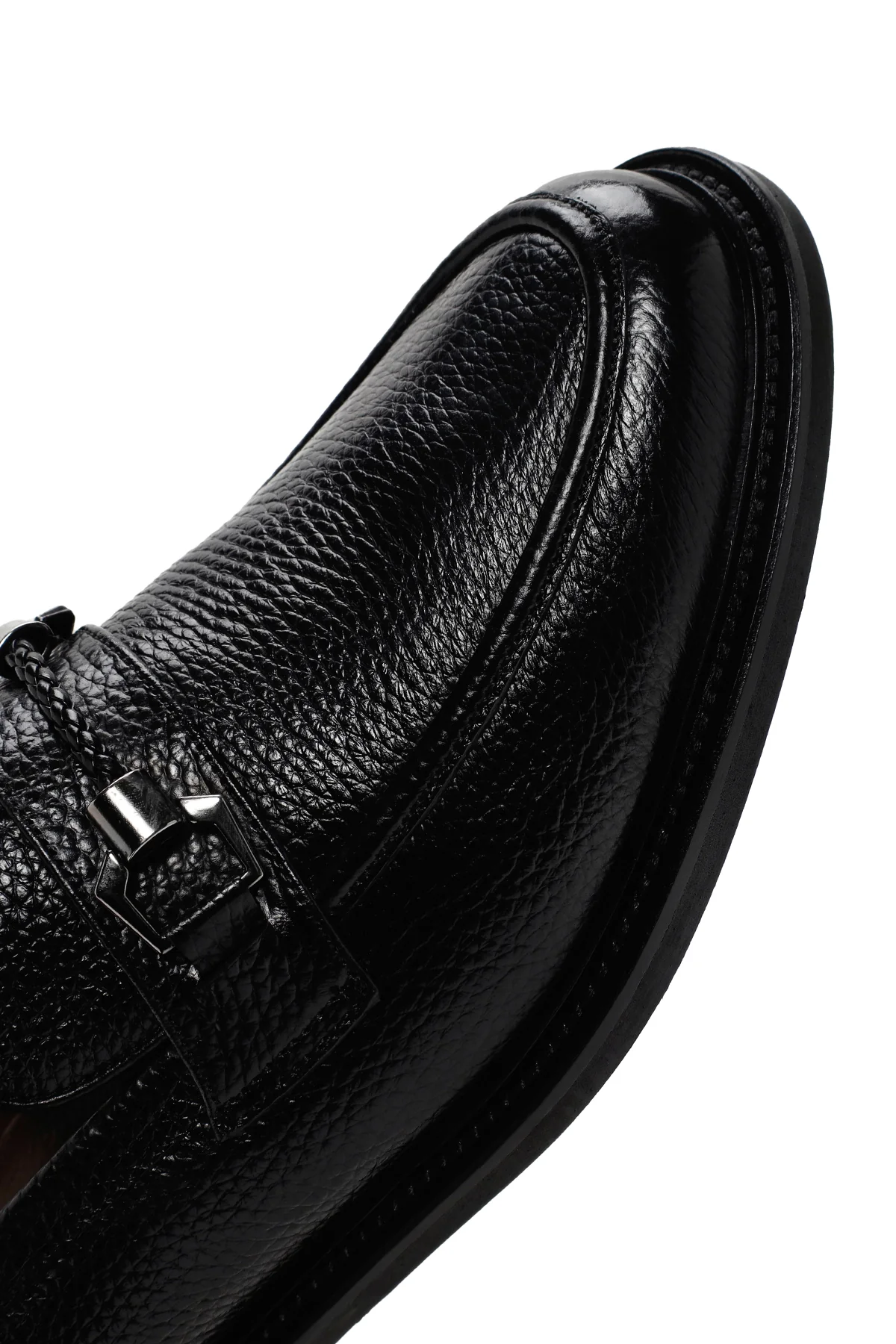 Erkek Siyah Deri Klasik Loafer - Image 9