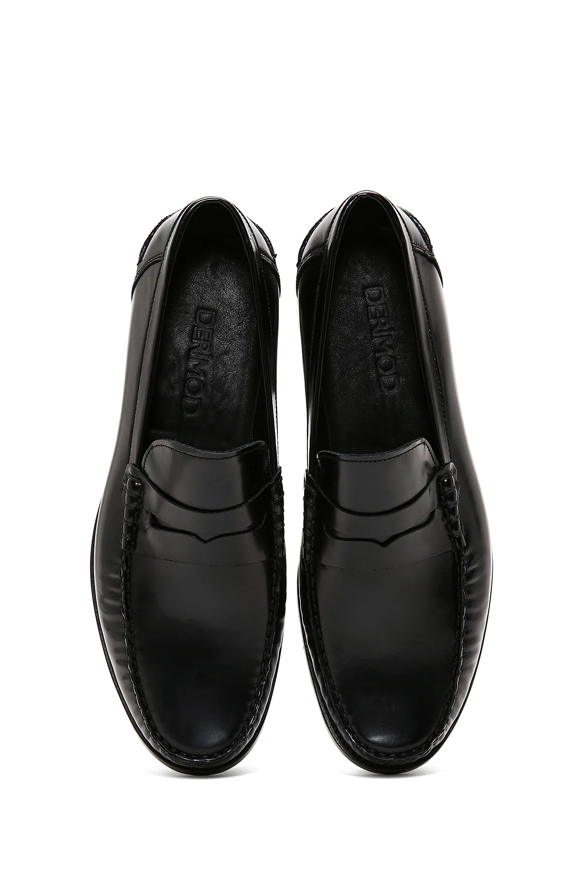 Erkek Siyah Deri Klasik Loafer - Image 6
