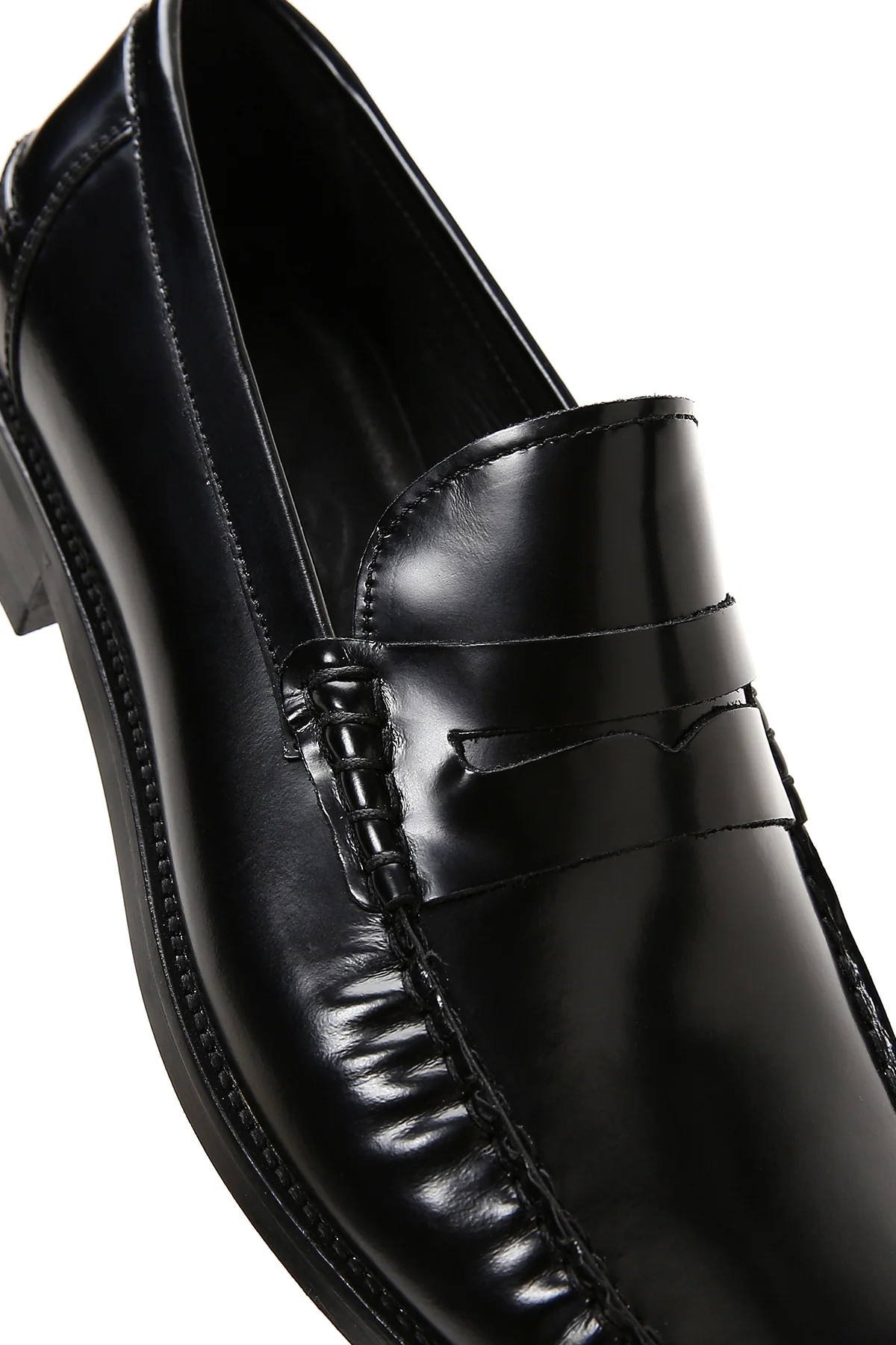 Erkek Siyah Deri Klasik Loafer - Image 7
