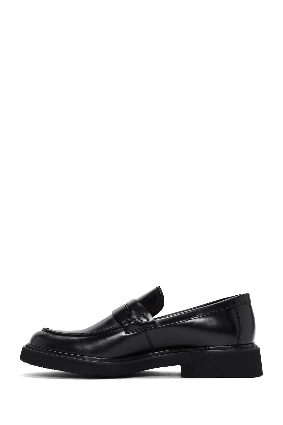 Erkek Siyah Deri Klasik Loafer - Image 2
