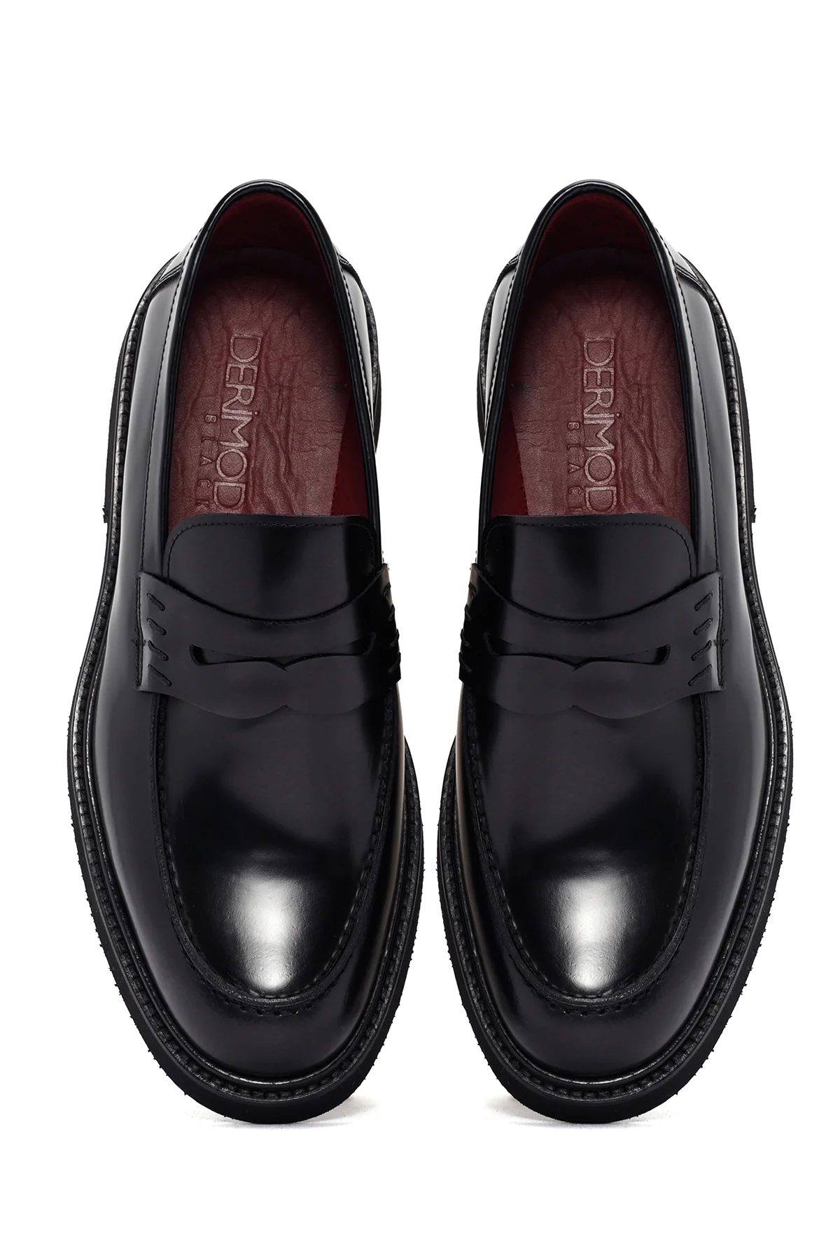 Erkek Siyah Deri Klasik Loafer - Image 7