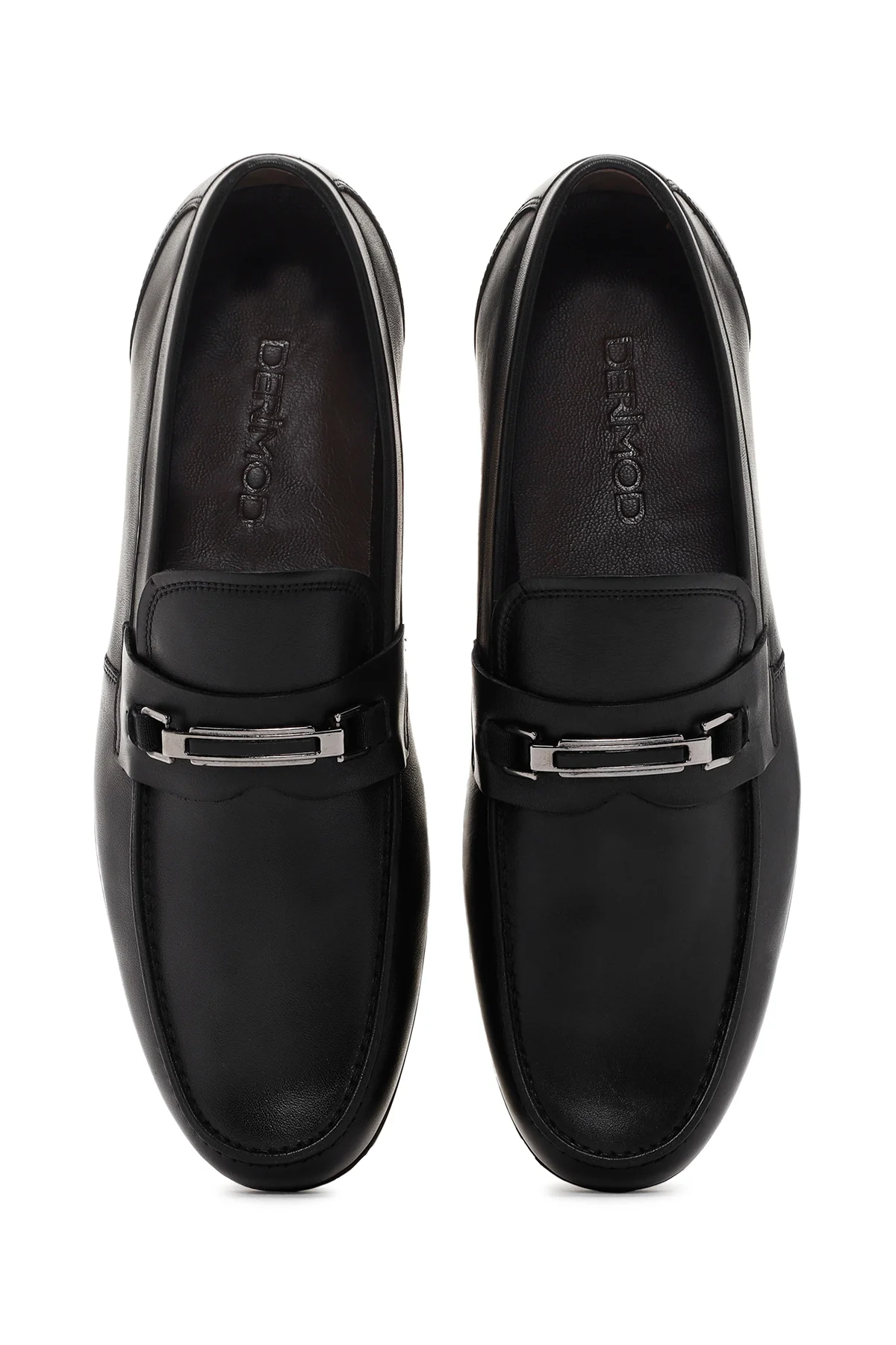 Erkek Siyah Deri Klasik Loafer - Image 6