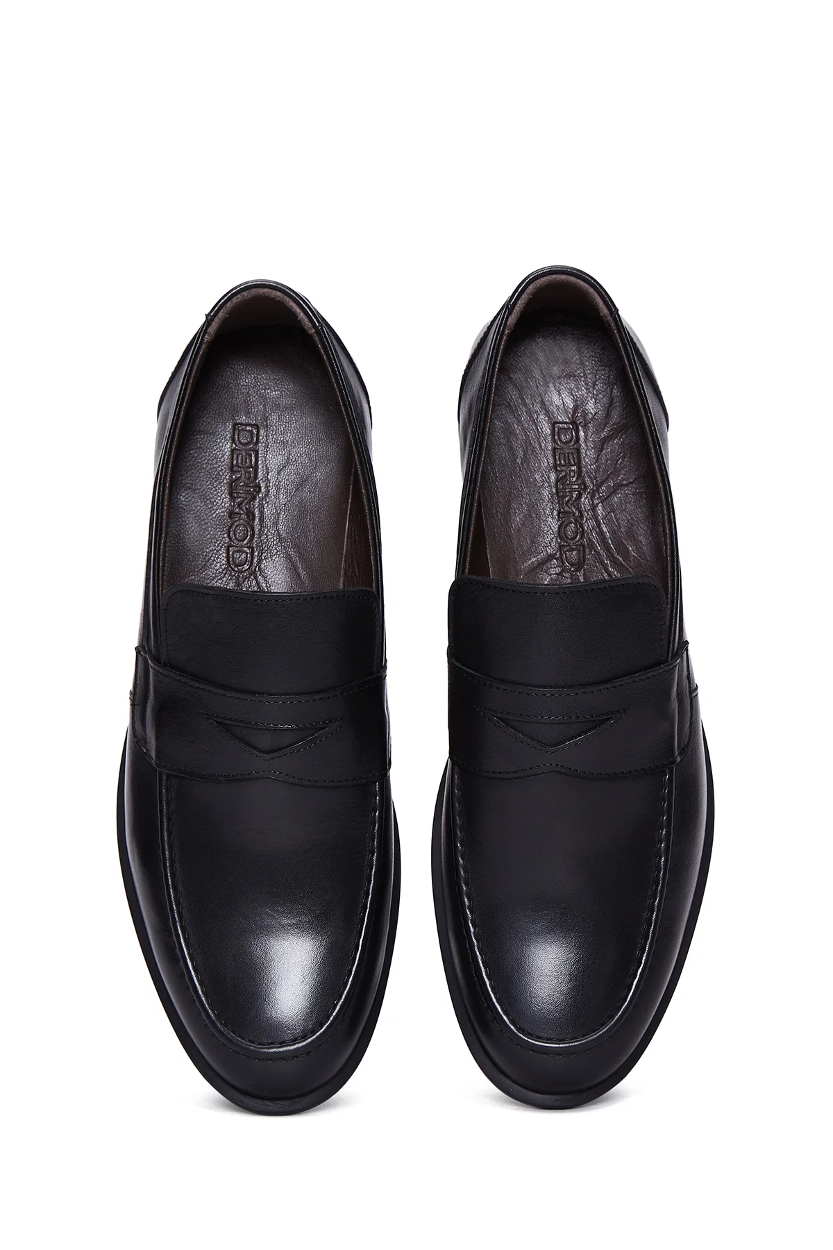 Erkek Siyah Deri Klasik Loafer - Image 6