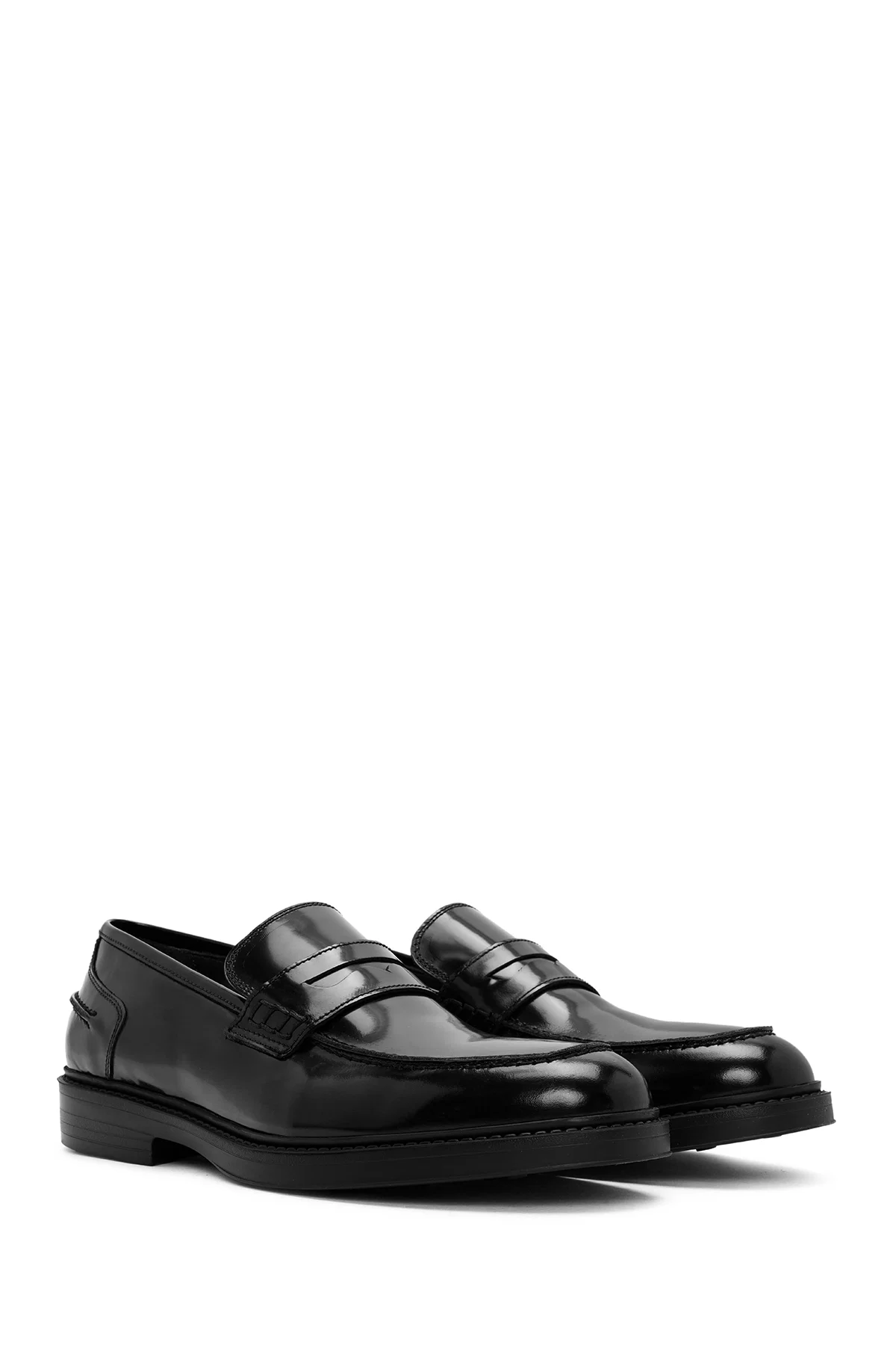Erkek Siyah Deri Klasik Loafer - Image 3