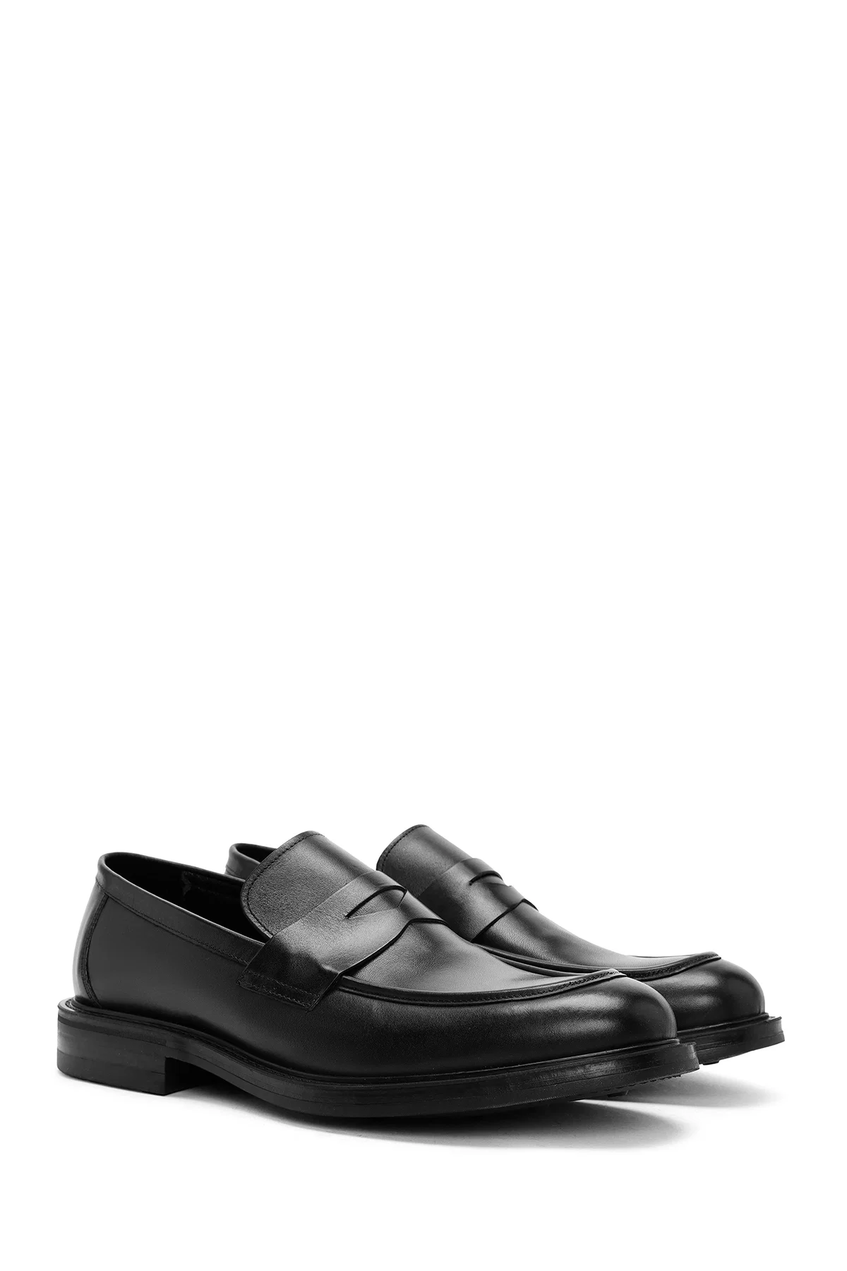 Erkek Siyah Deri Klasik Loafer - Image 3