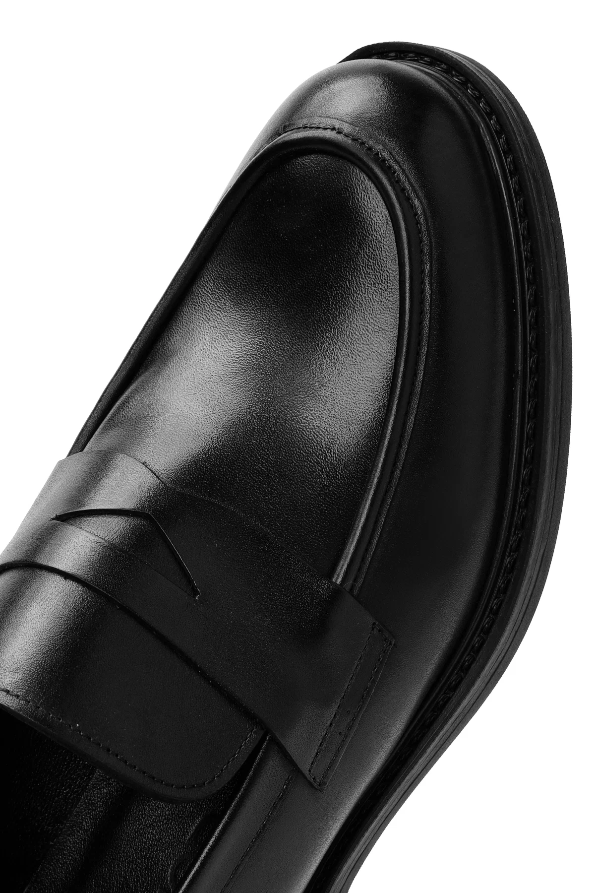 Erkek Siyah Deri Klasik Loafer - Image 9
