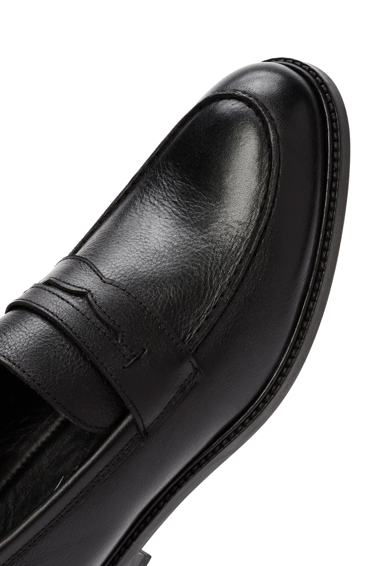 Erkek Siyah Deri Klasik Loafer - Image 10