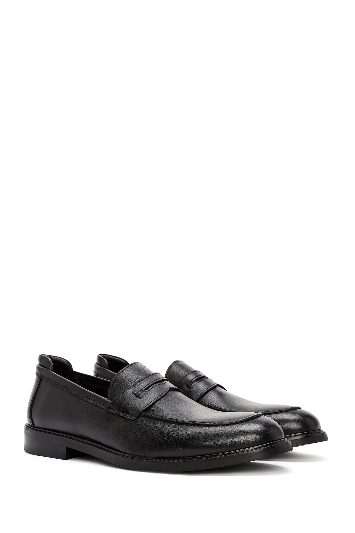 Erkek Siyah Deri Klasik Loafer - Image 3