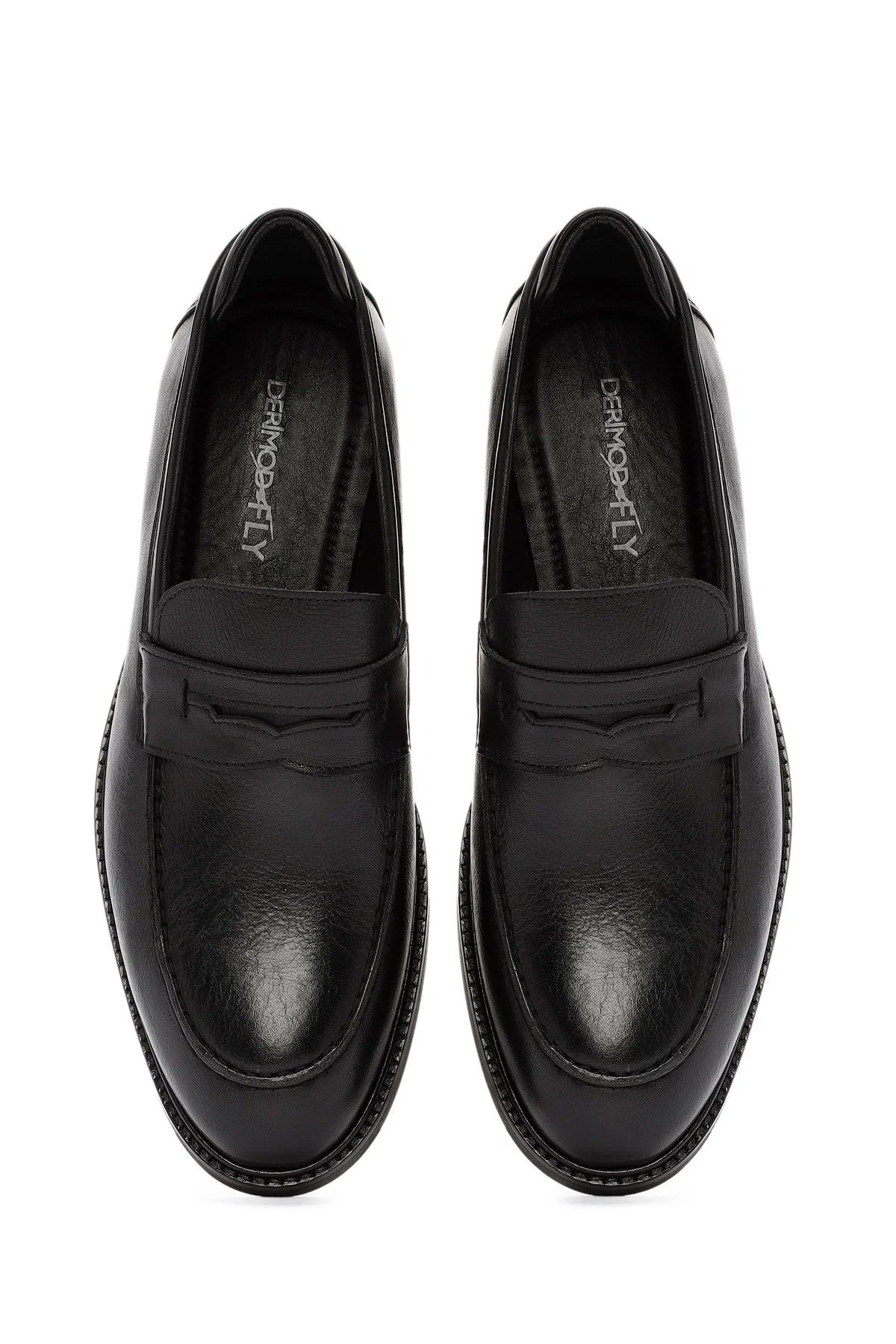Erkek Siyah Deri Klasik Loafer - Image 7