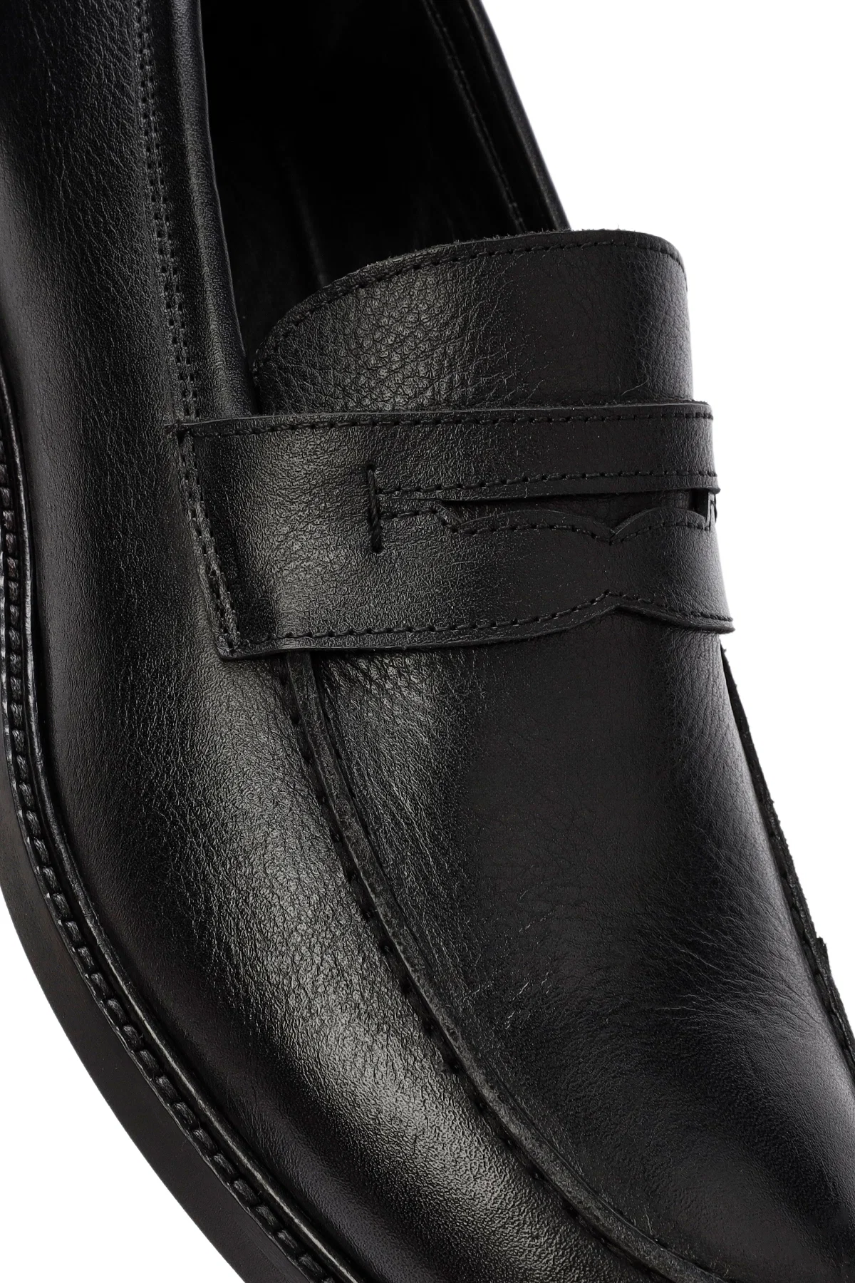 Erkek Siyah Deri Klasik Loafer - Image 9