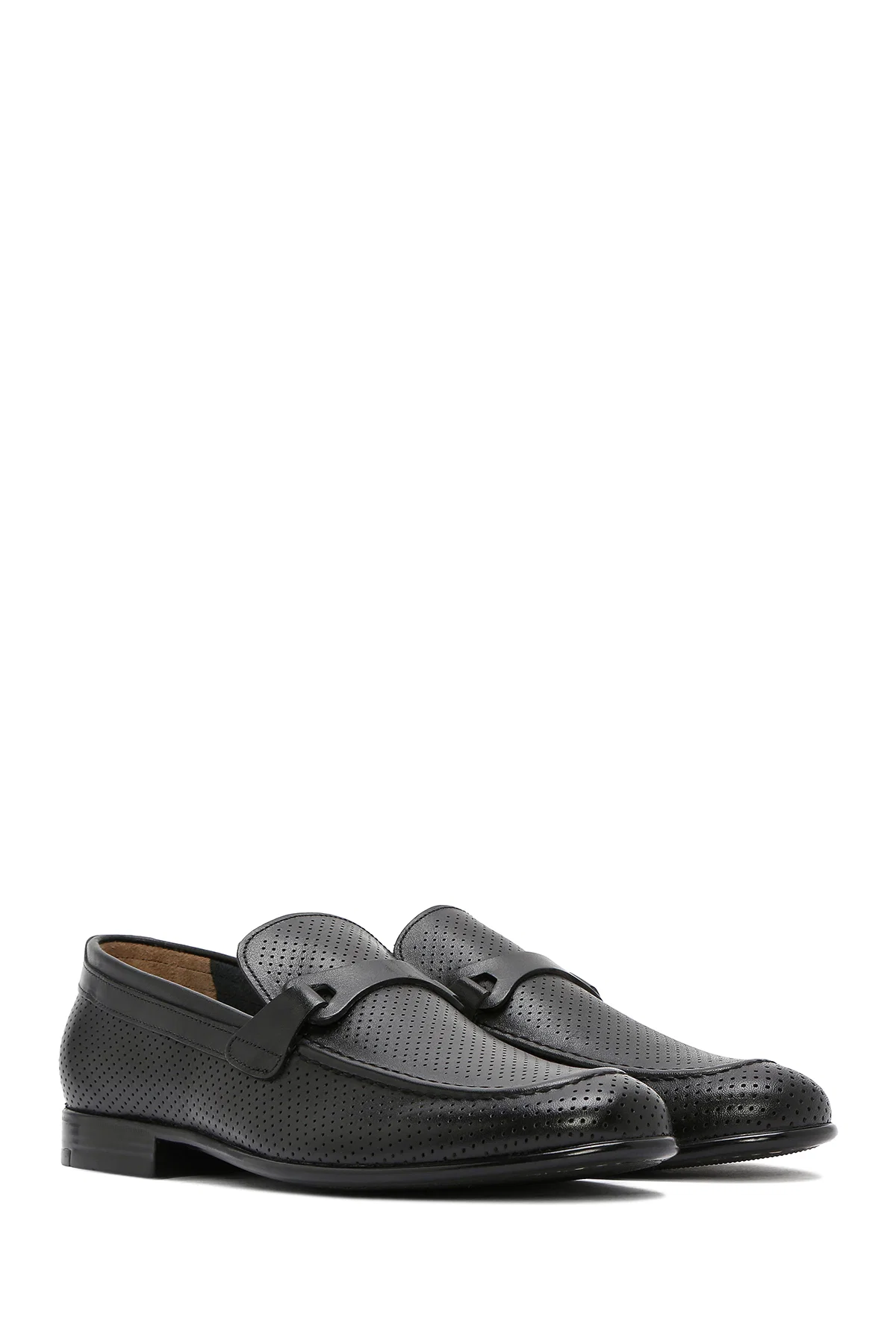 Erkek Siyah Deri Klasik Loafer - Image 3