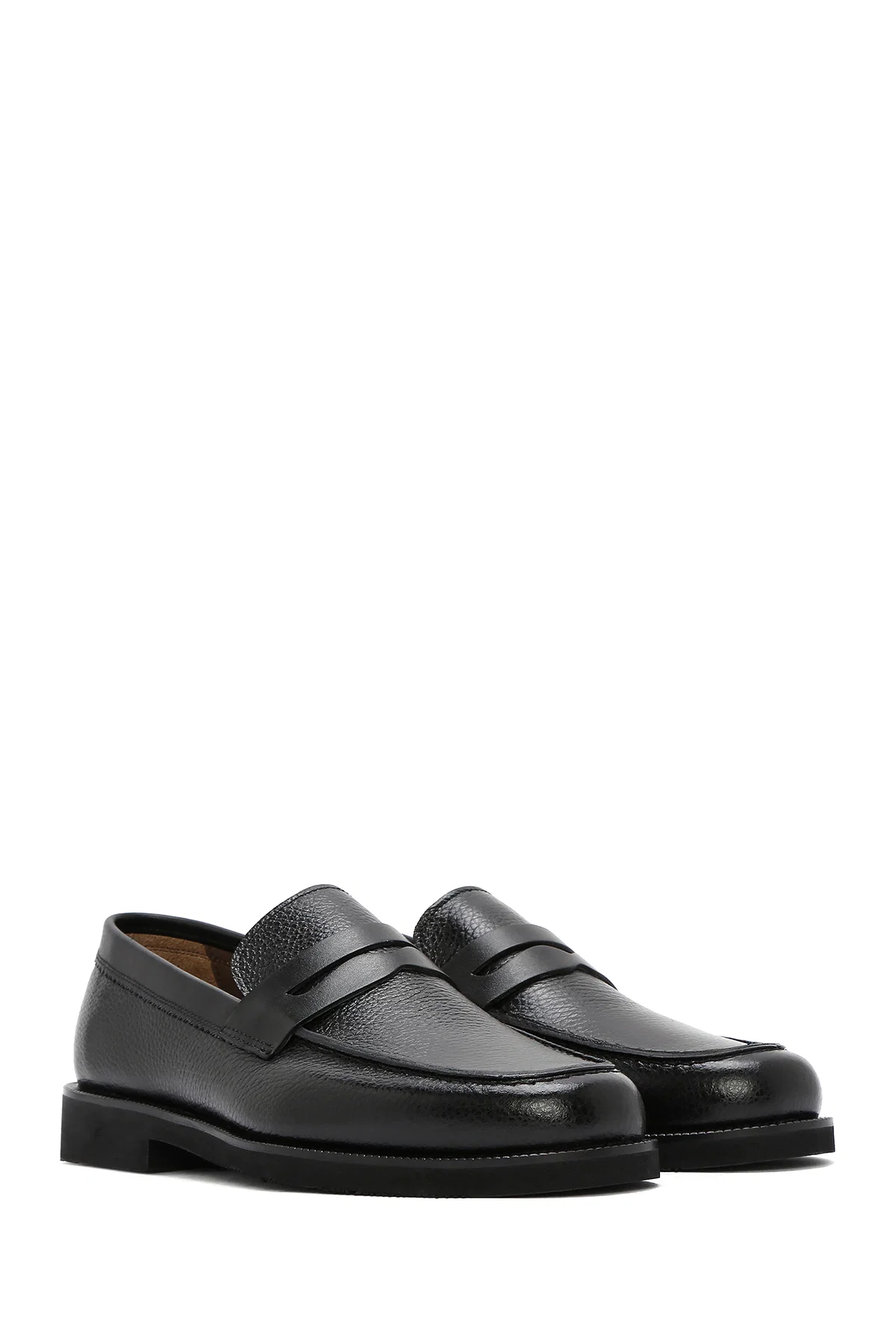 Erkek Siyah Deri Klasik Loafer - Image 3