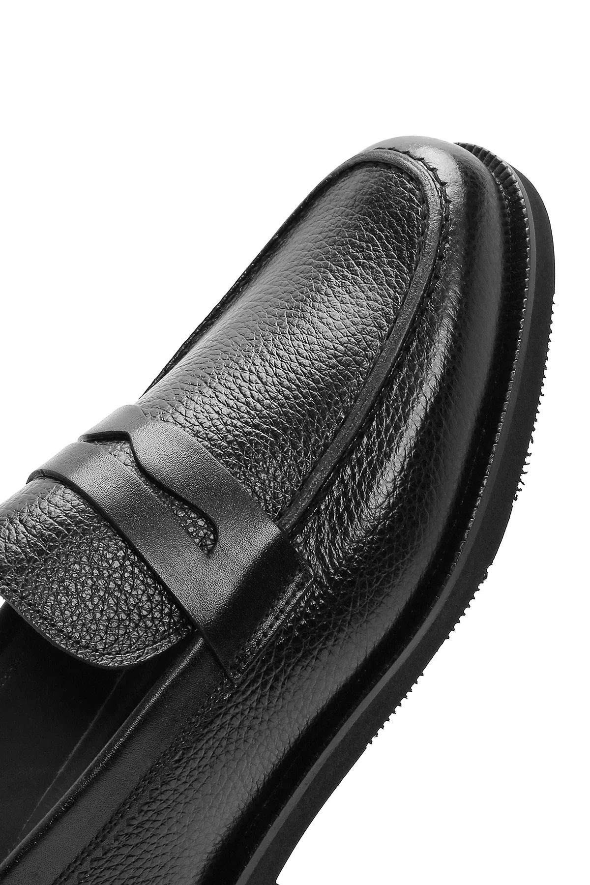 Erkek Siyah Deri Klasik Loafer - Image 8