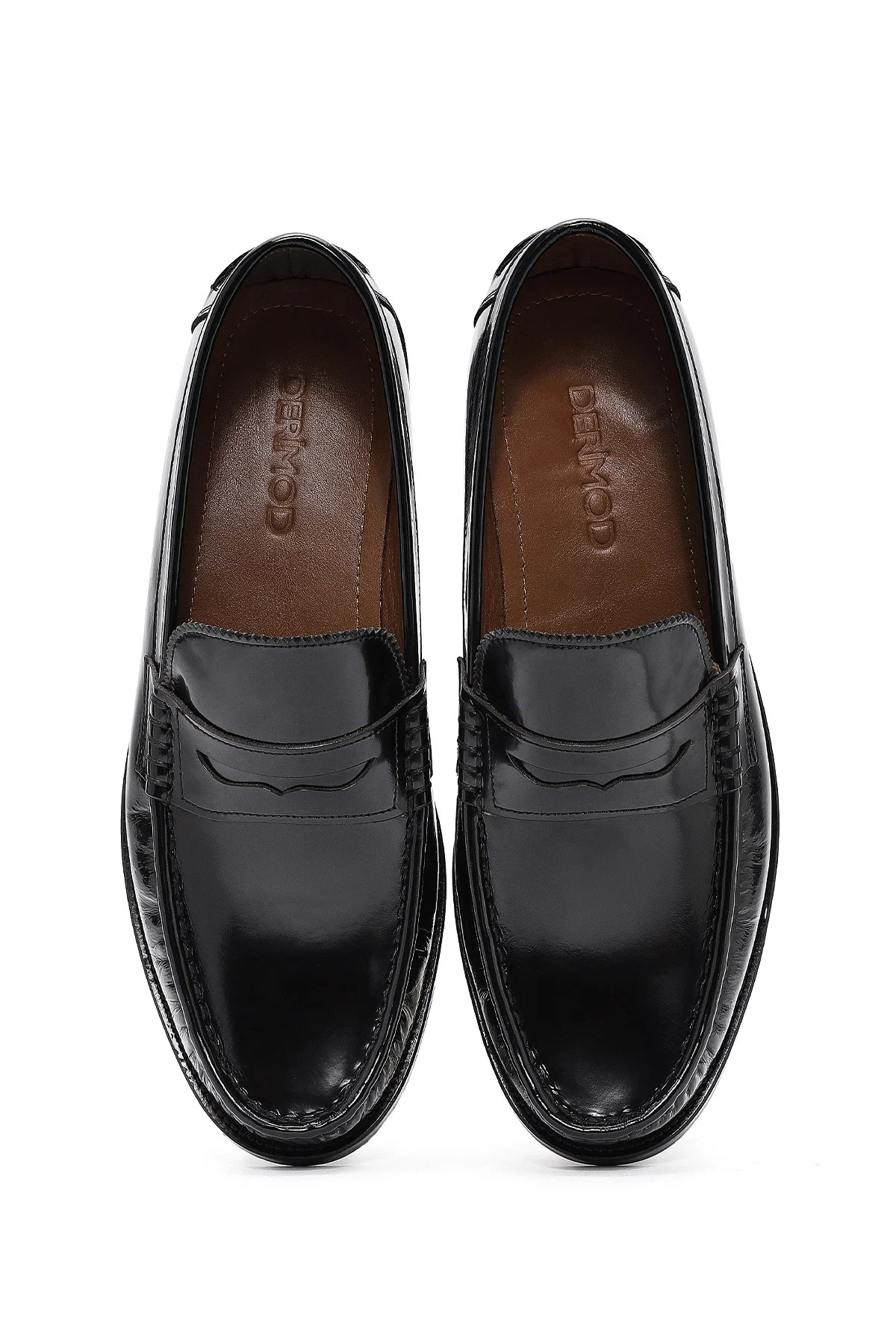 Erkek Siyah Deri Klasik Loafer - Image 7