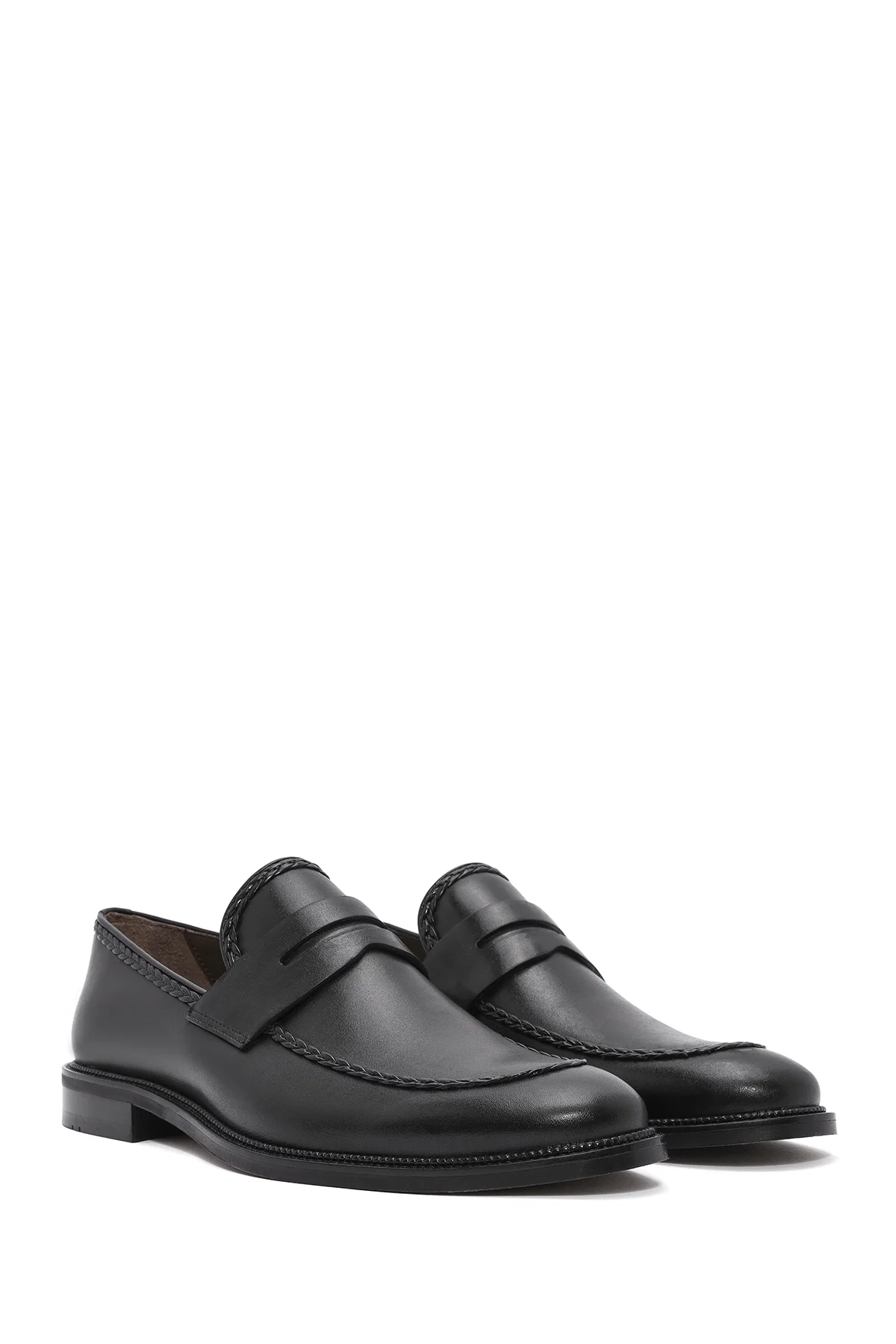 Erkek Siyah Deri Klasik Loafer - Image 3