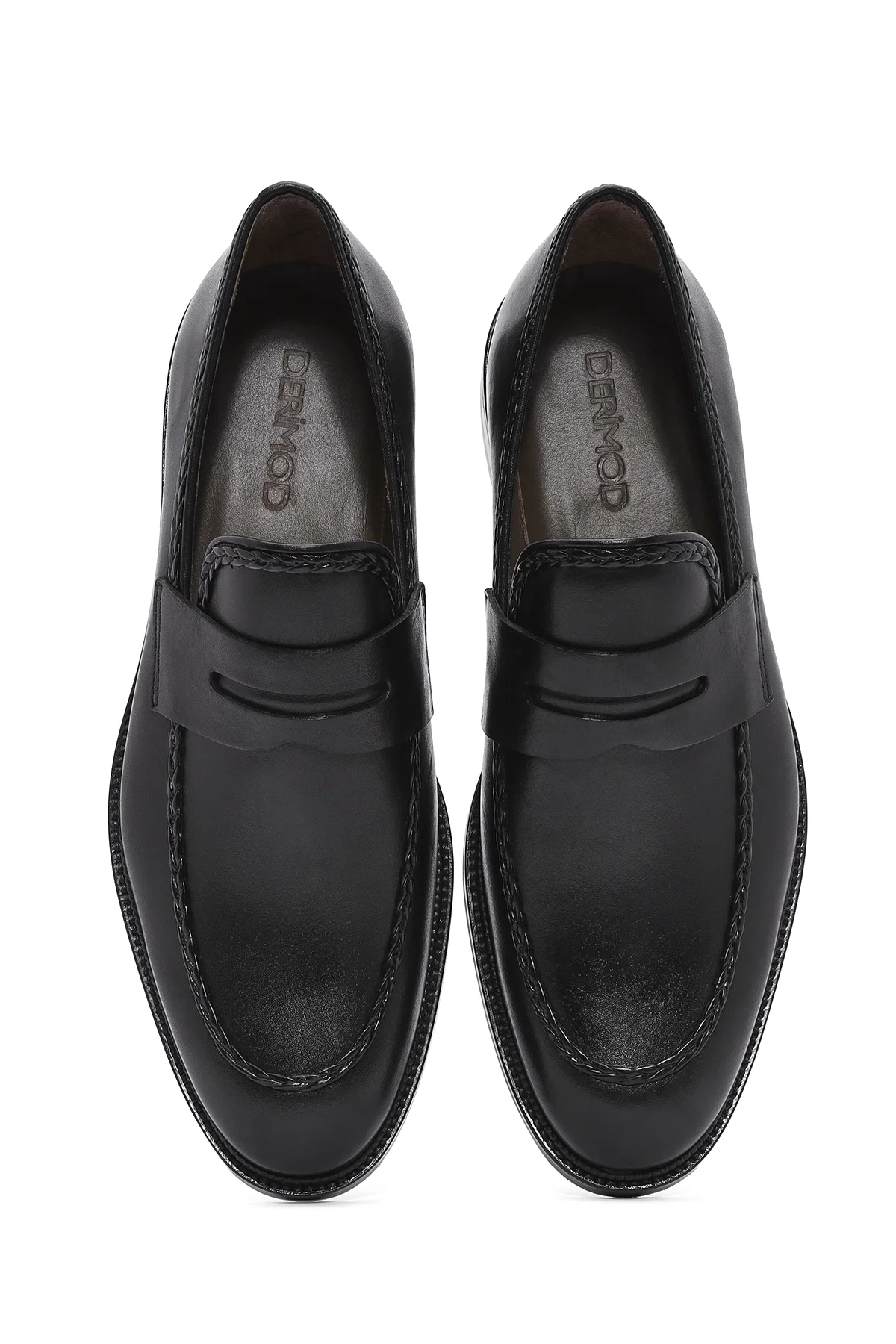 Erkek Siyah Deri Klasik Loafer - Image 7