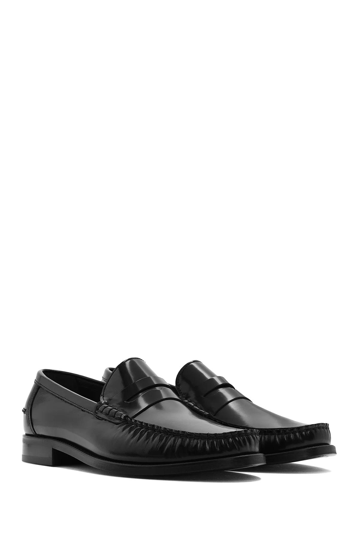 Erkek Siyah Deri Klasik Loafer - Image 3