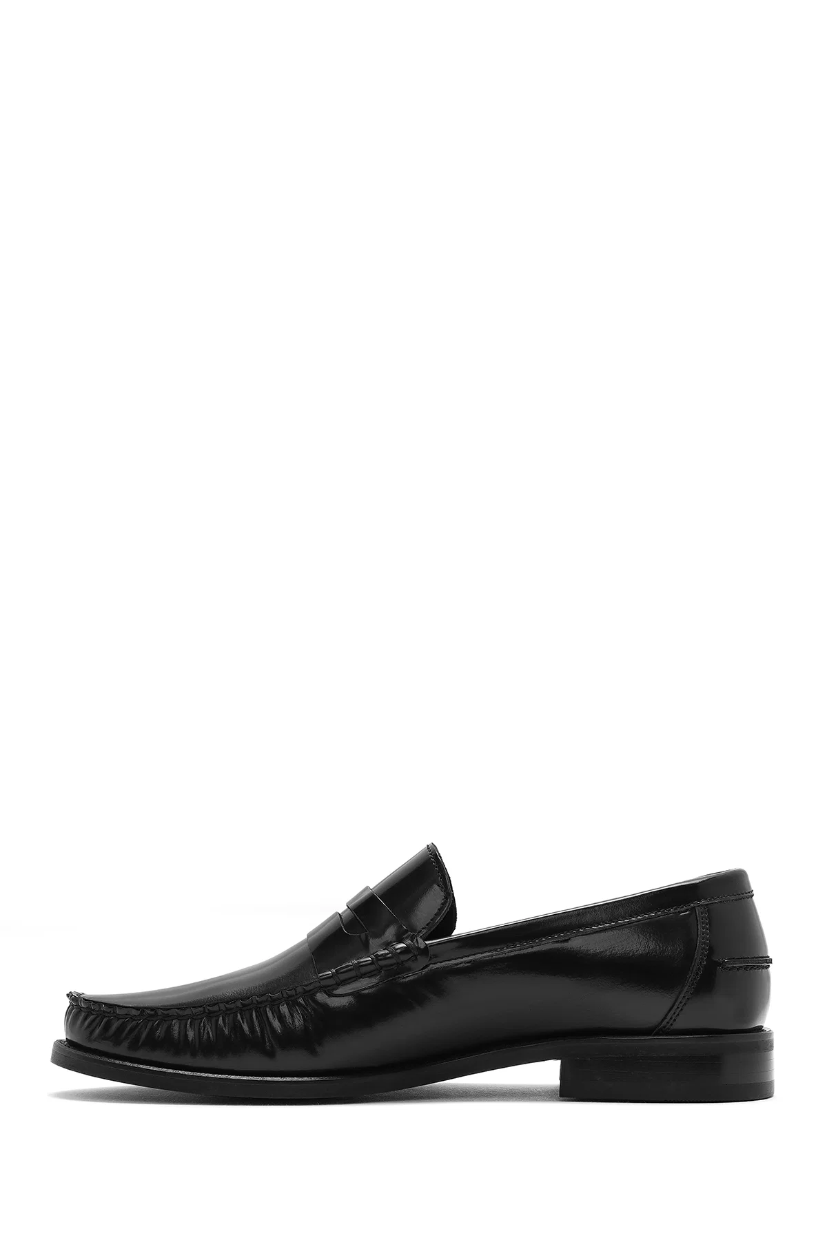 Erkek Siyah Deri Klasik Loafer - Image 4