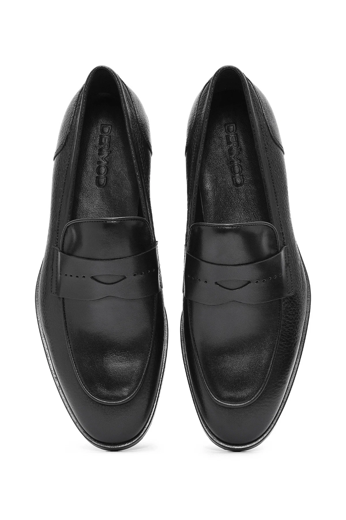 Erkek Siyah Deri Klasik Loafer - Image 7