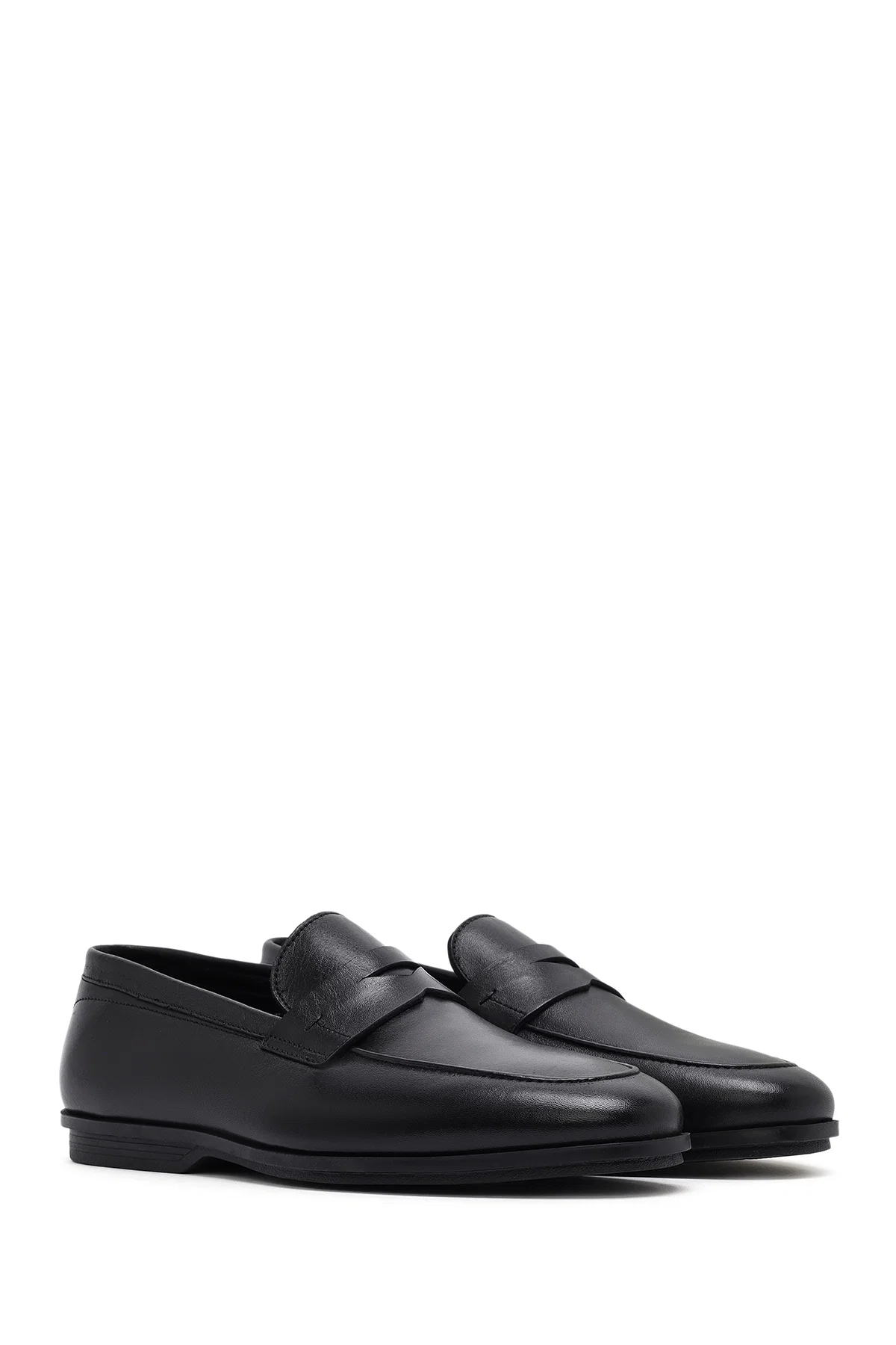 Erkek Siyah Deri Klasik Loafer - Image 3