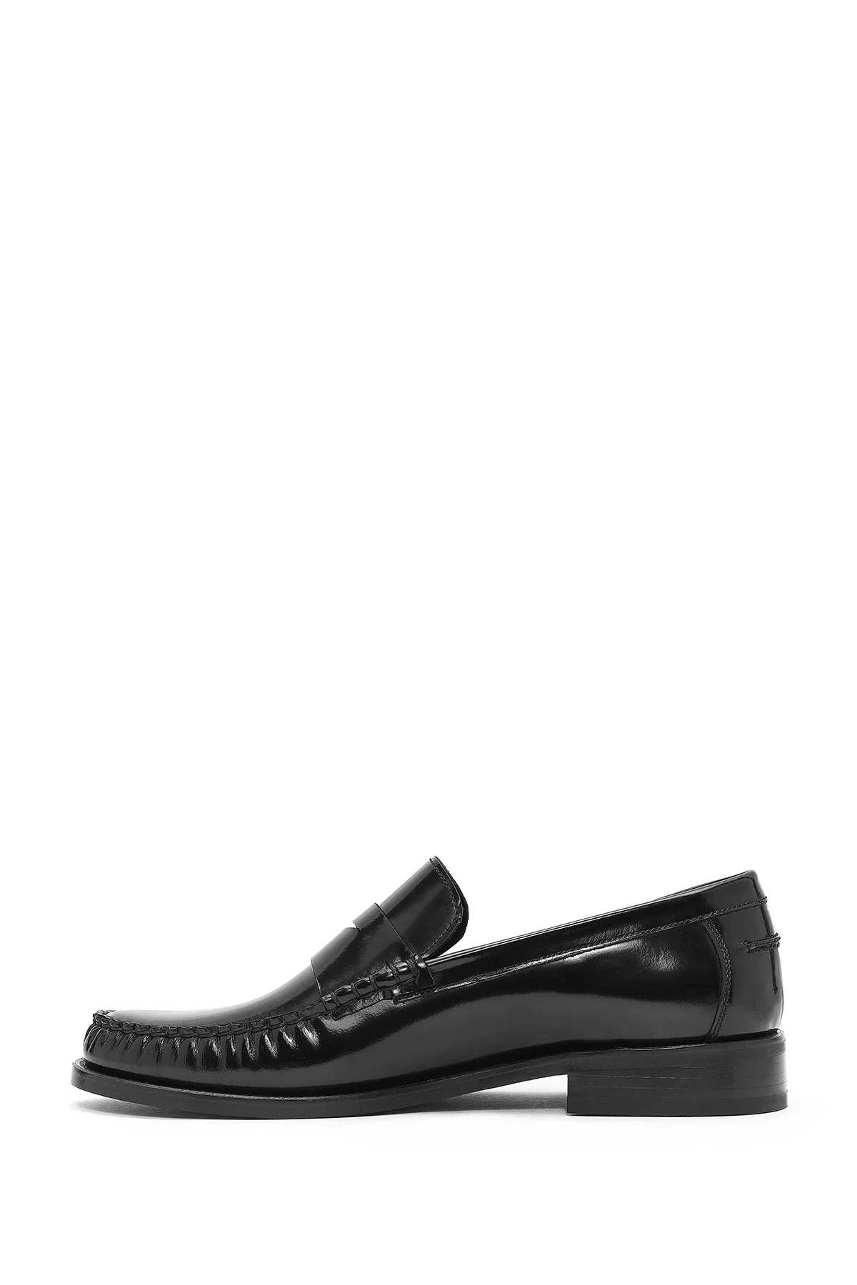 Erkek Siyah Deri Klasik Loafer - Image 2