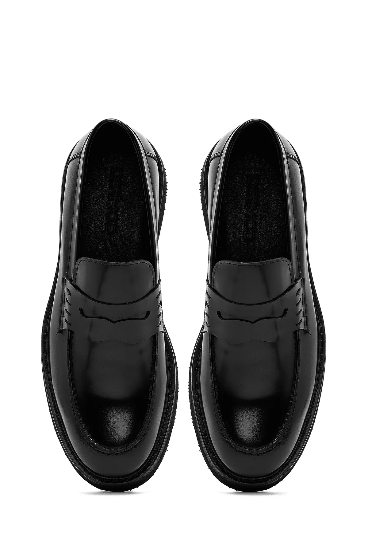 Erkek Siyah Deri Klasik Loafer - Image 7