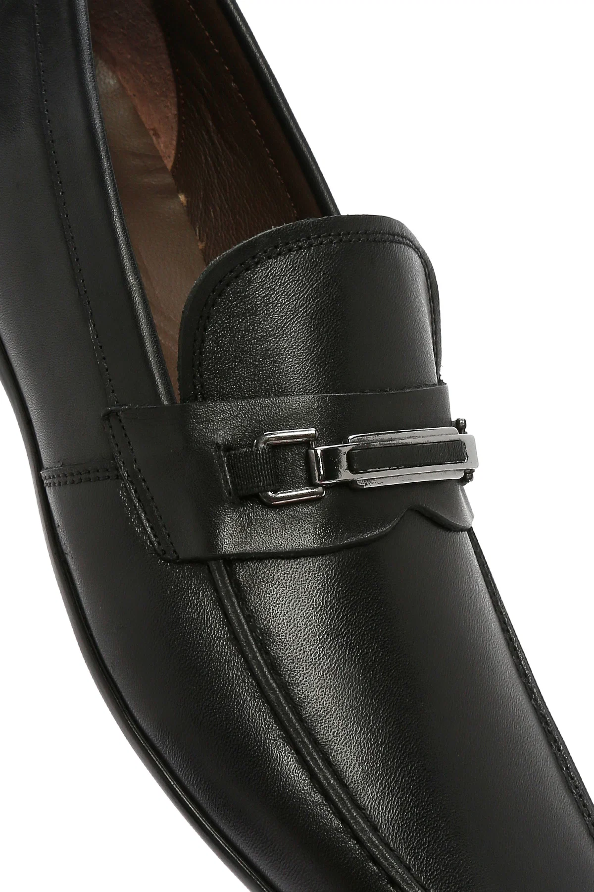 Erkek Siyah Deri Klasik Loafer - Image 9