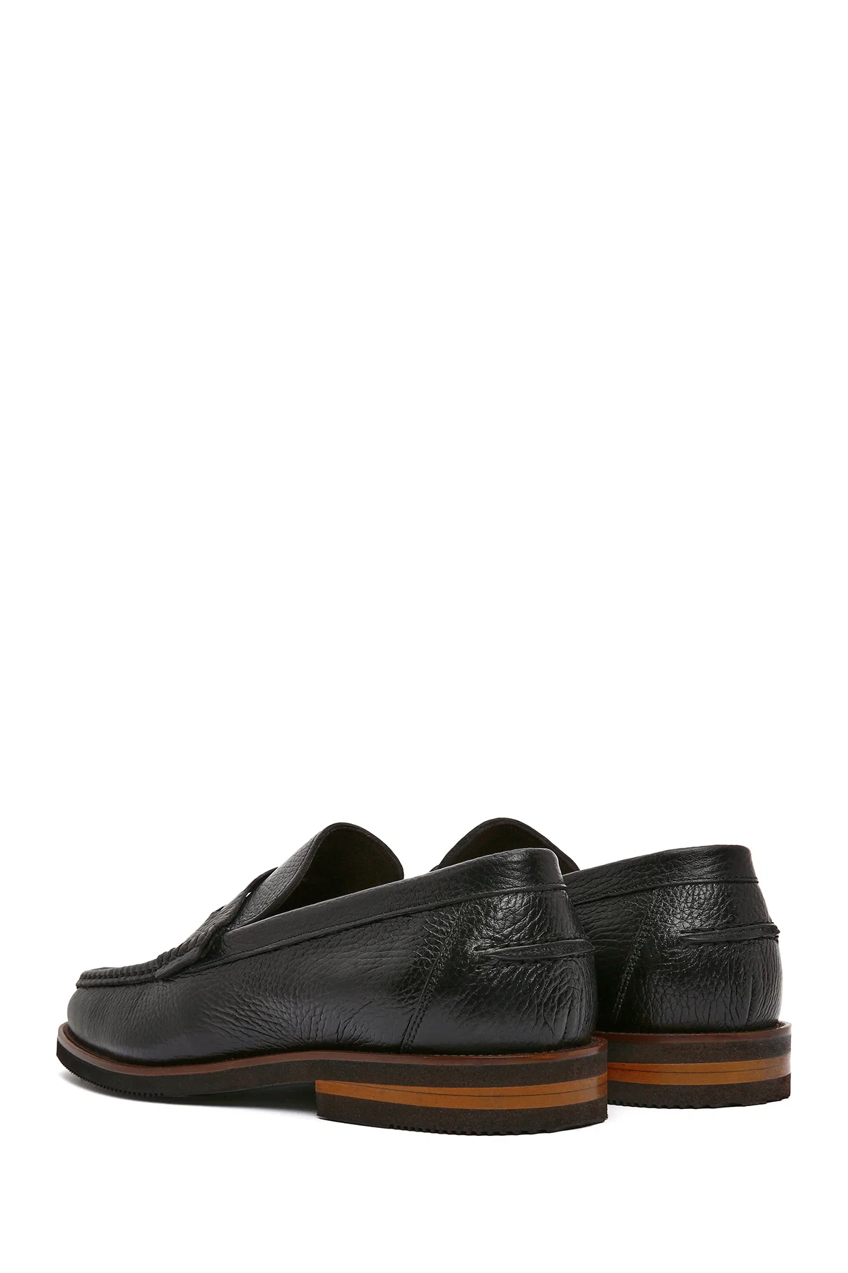 Erkek Siyah Deri Klasik Loafer - Image 5