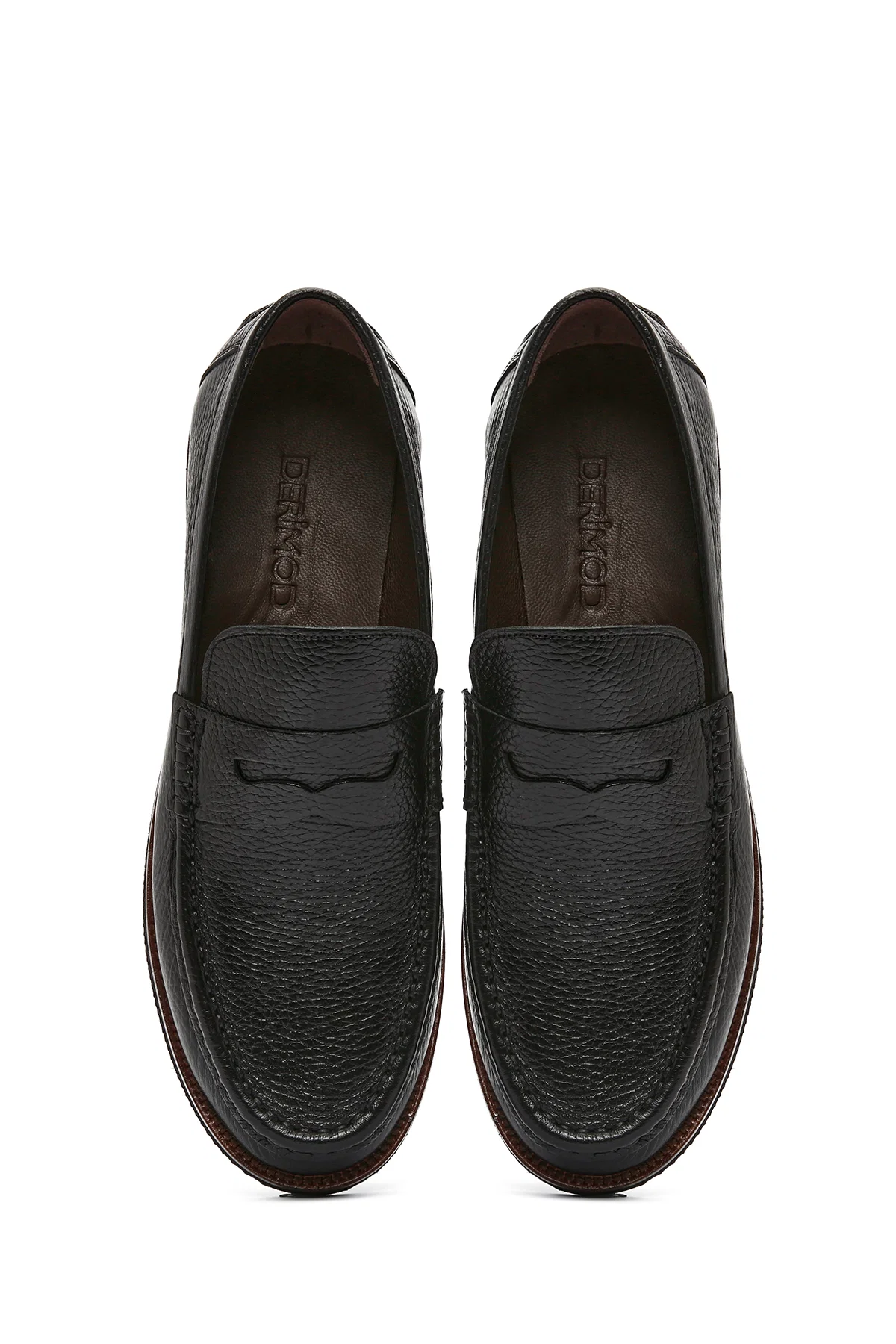 Erkek Siyah Deri Klasik Loafer - Image 7