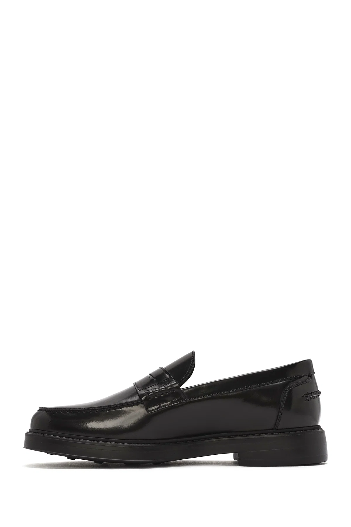 Erkek Siyah Deri Klasik Loafer - Image 2