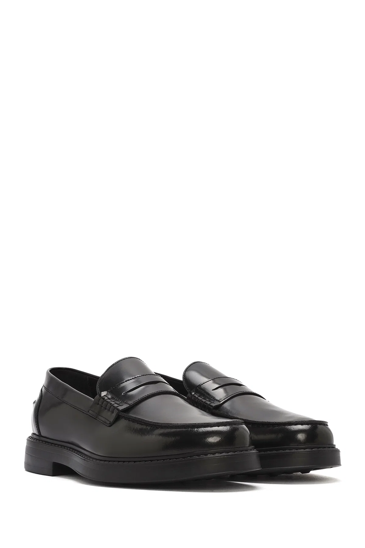 Erkek Siyah Deri Klasik Loafer - Image 3