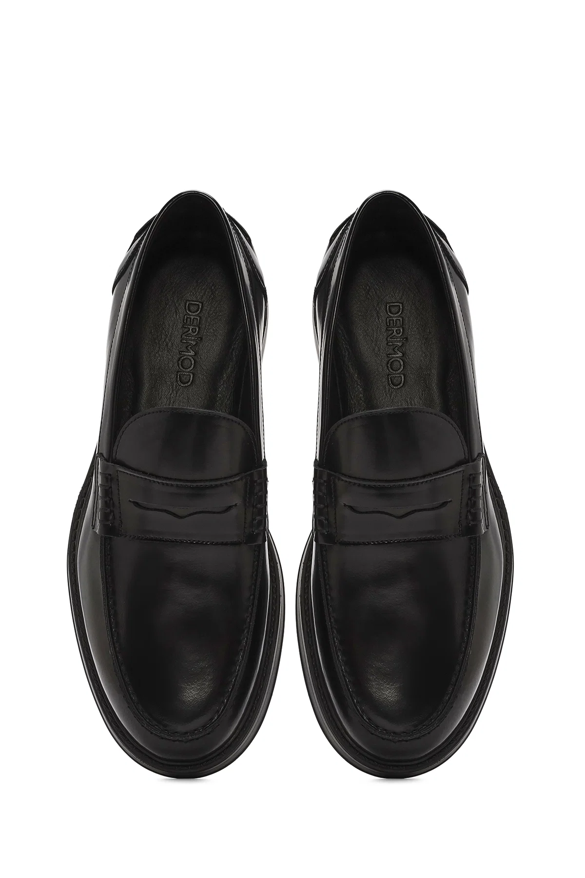 Erkek Siyah Deri Klasik Loafer - Image 7