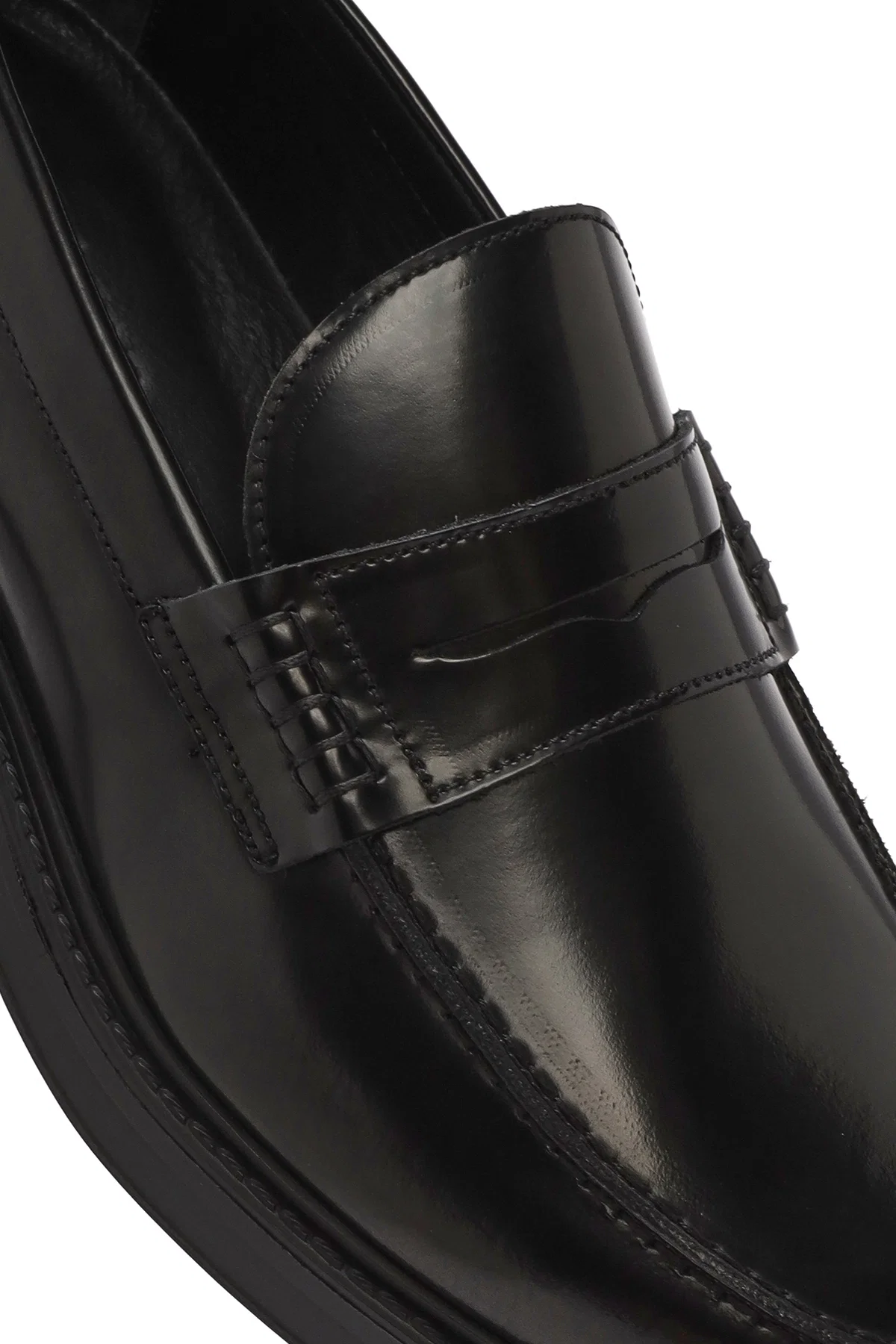 Erkek Siyah Deri Klasik Loafer - Image 9