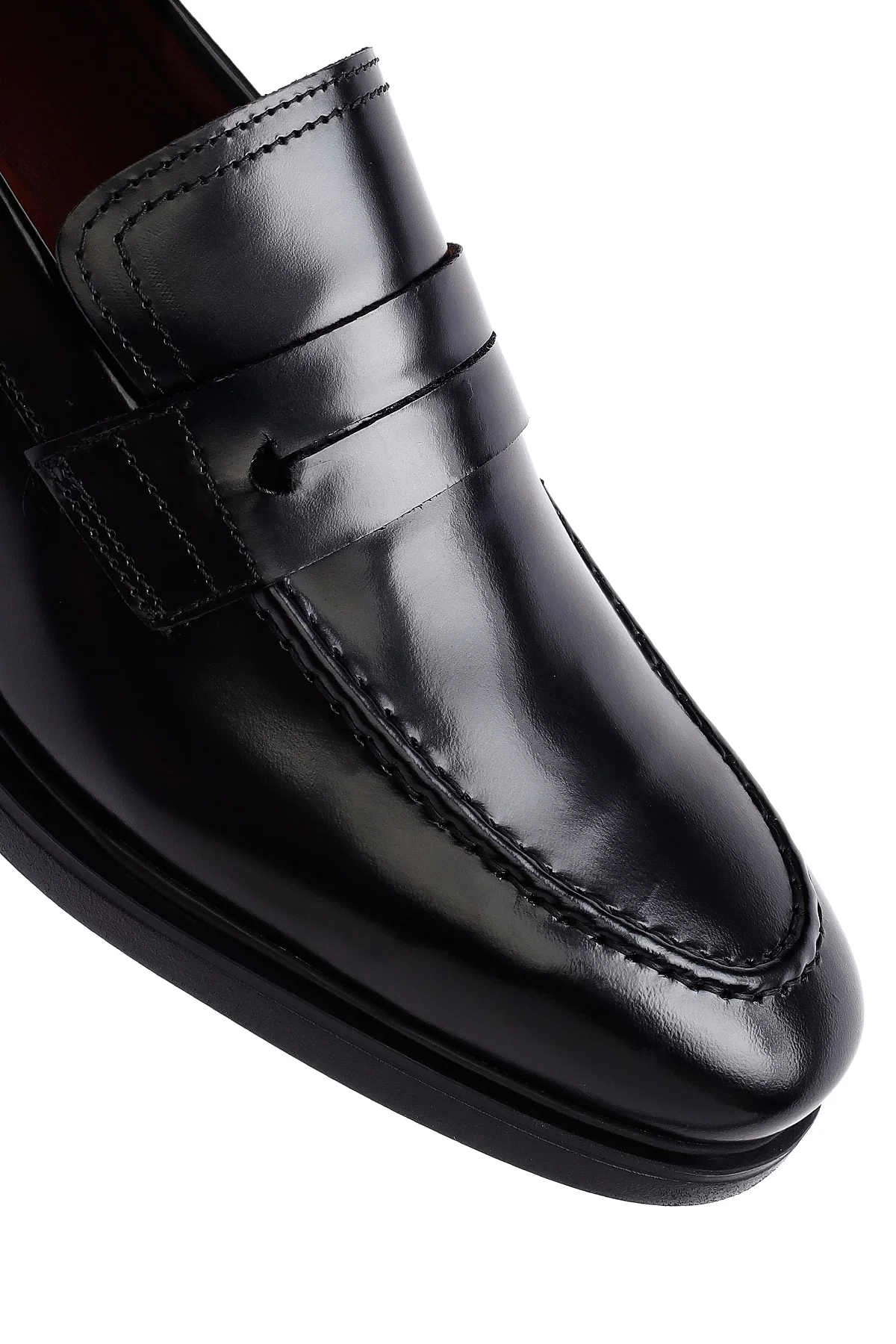 Erkek Siyah Deri Klasik Loafer - Image 9