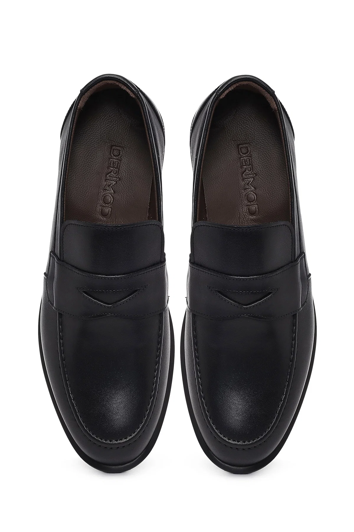 Erkek Siyah Deri Klasik Loafer - Image 7