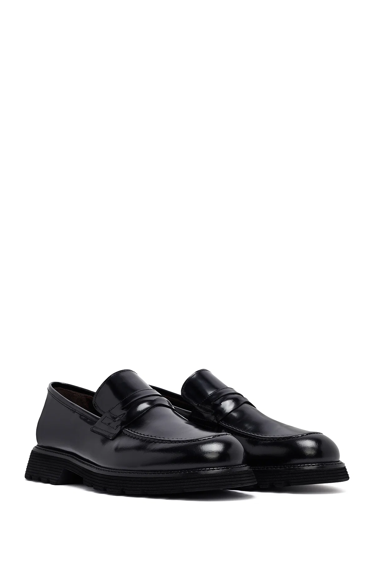 Erkek Siyah Deri Klasik Loafer - Image 3